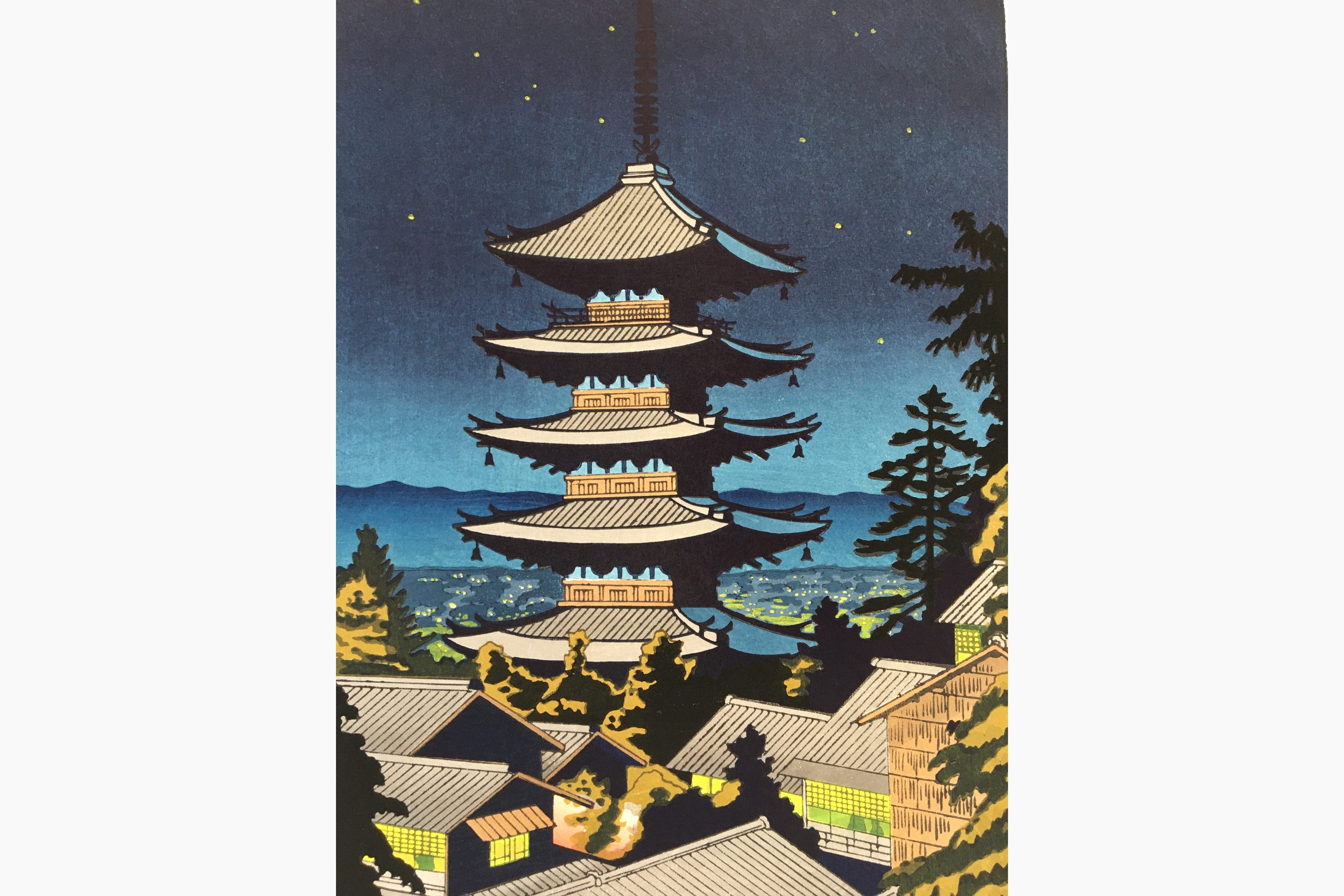 asano takeji moonlight in yasaka pagoda 0383 scaled