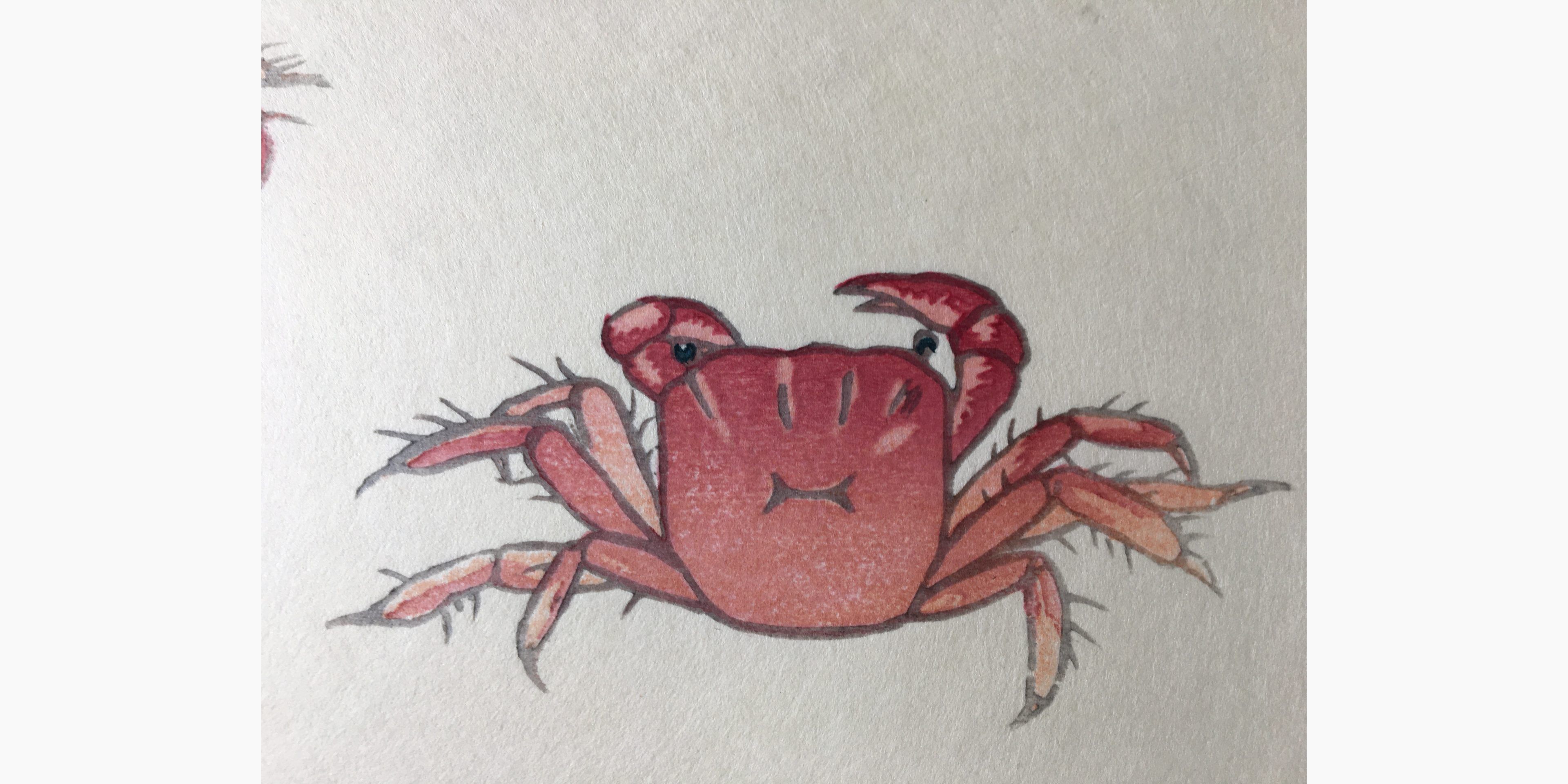 Japanese print - Toshi Yoshida - Crabs