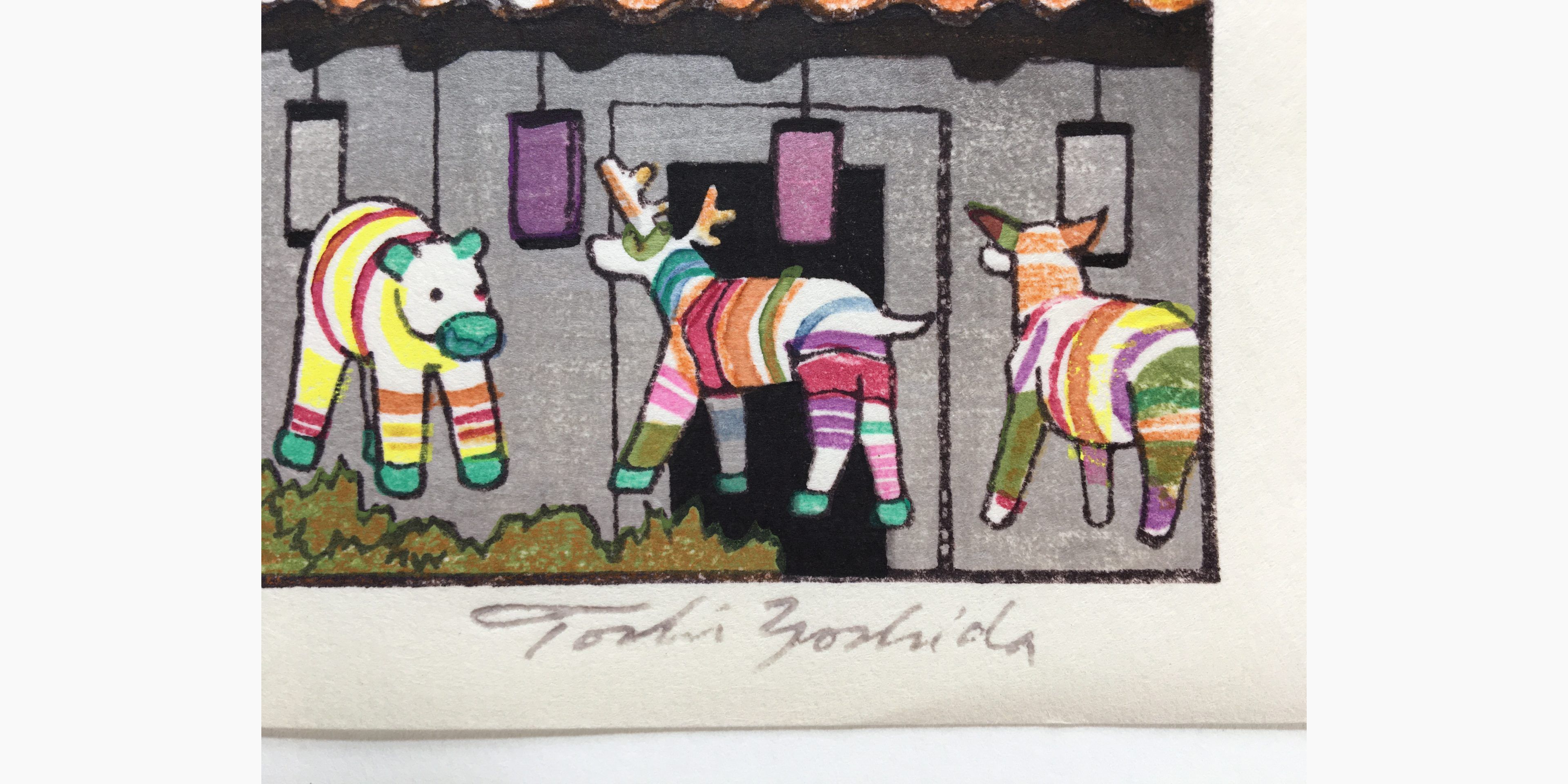 Japanese print - Toshi Yoshida - Taxco, Mexico