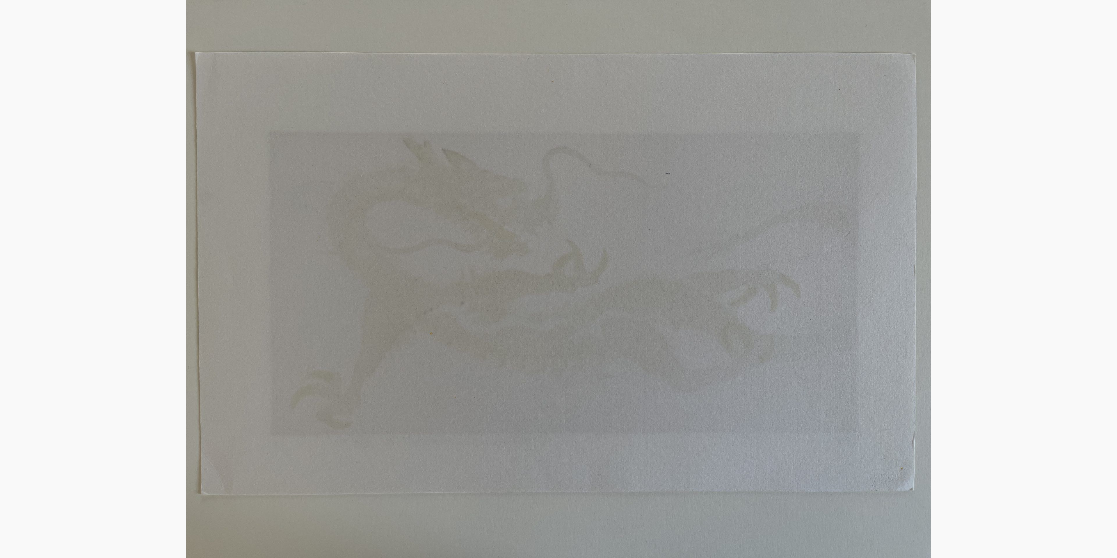 Japanese woodcut - Hajime Namiki - Dragon 11