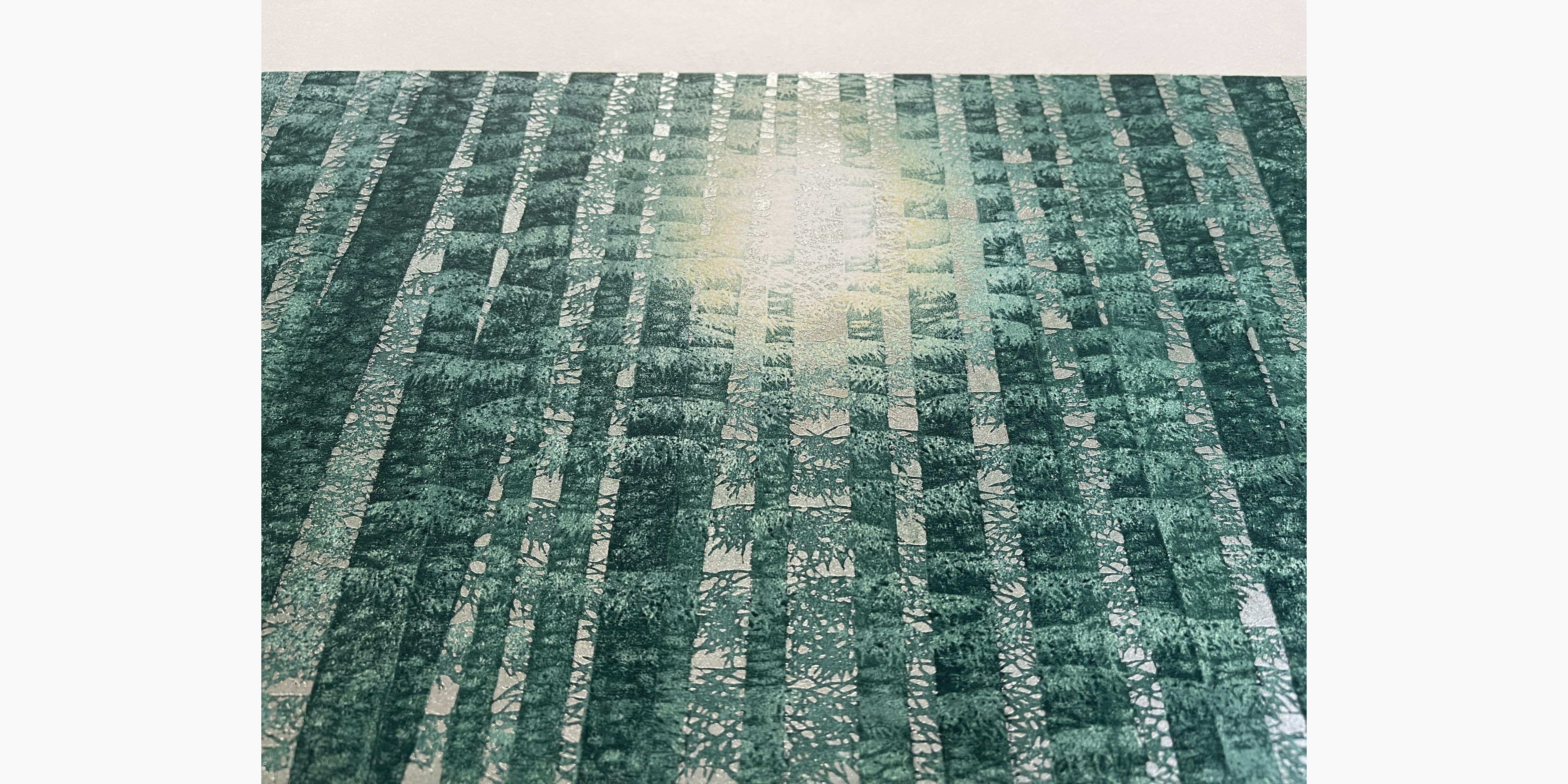 Japanese print - Hajime Namiki - Tree scene 155B