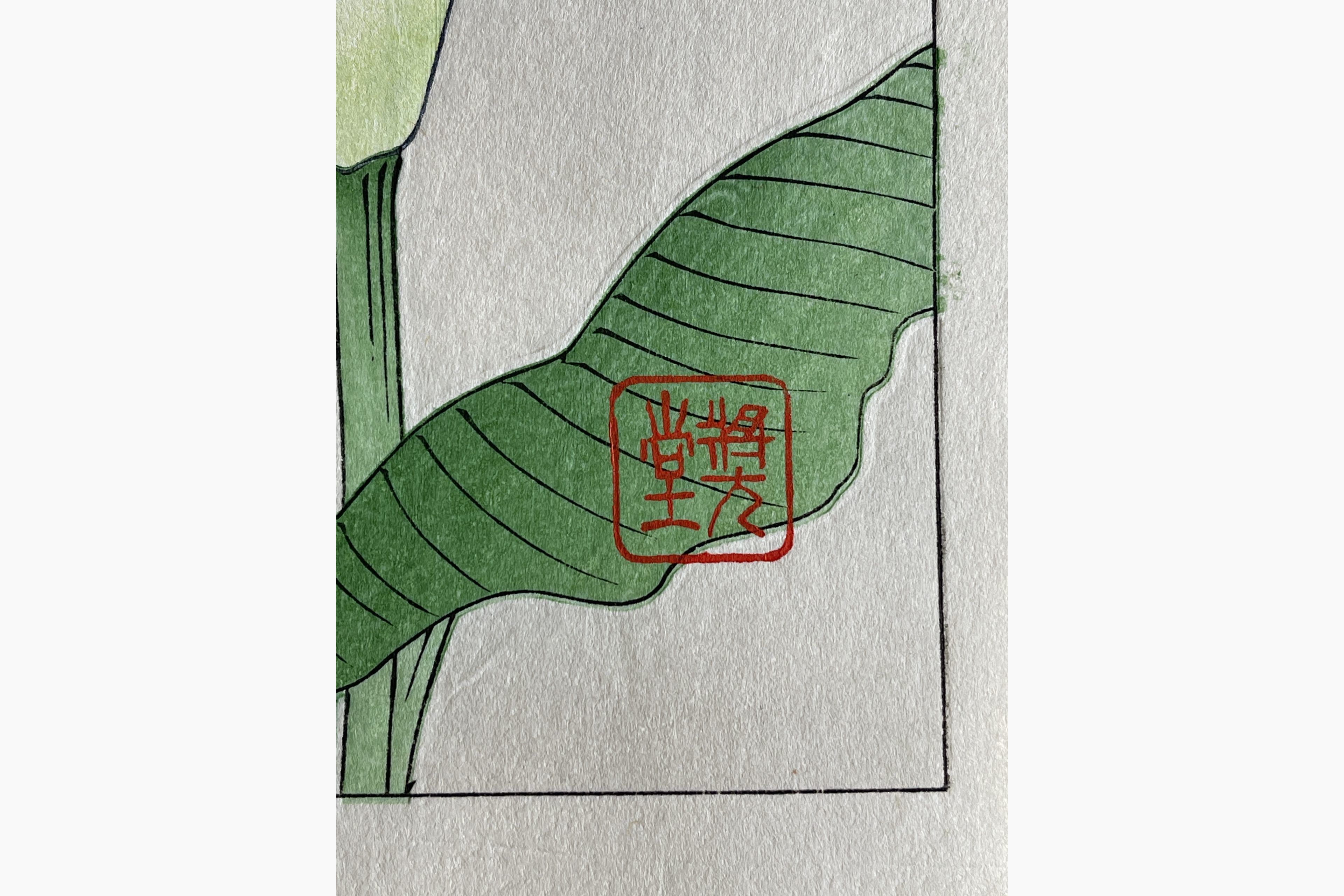 Japanese woodcut - Kawarazaki Shodo - Calla lily