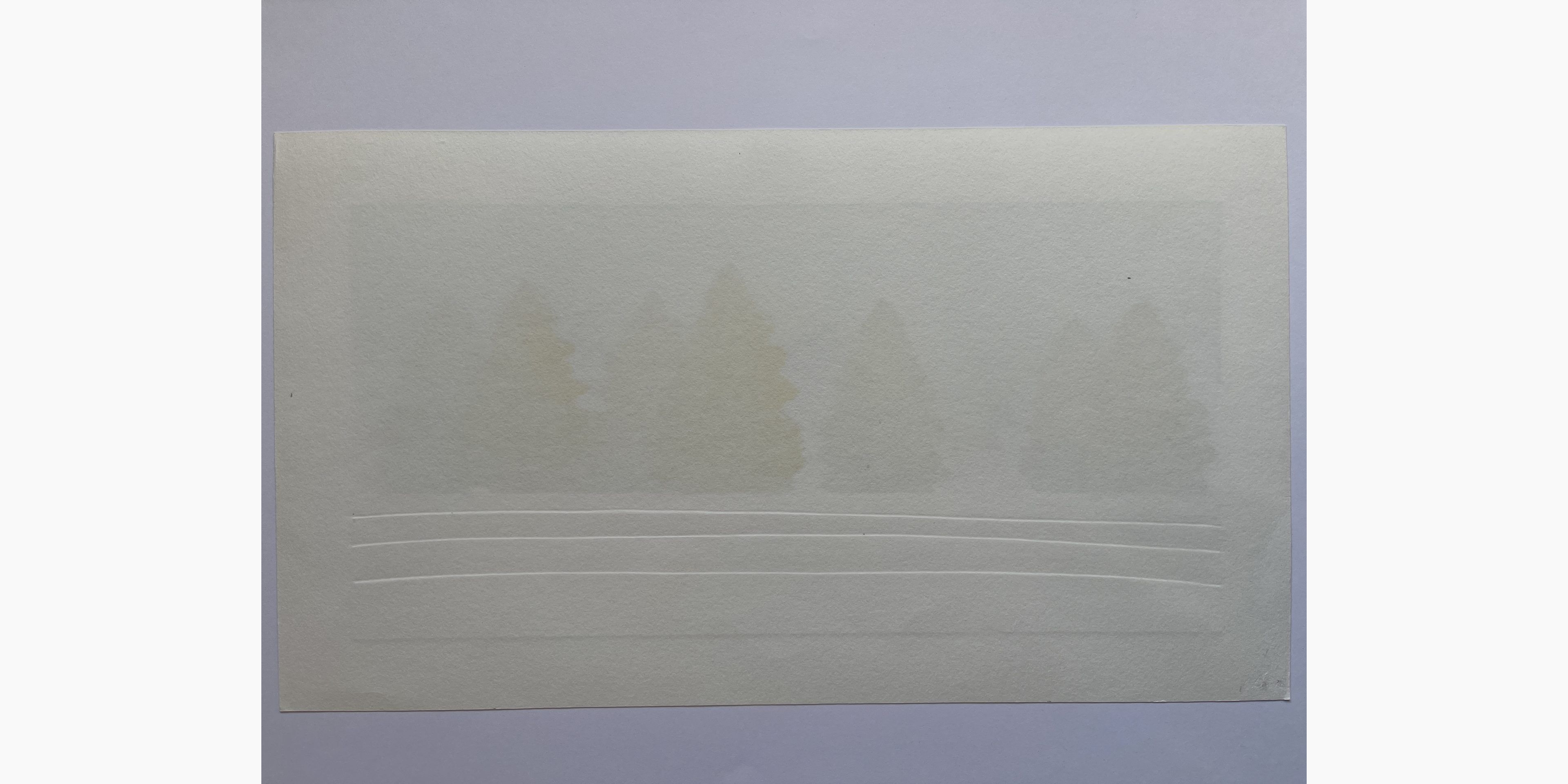 Original Japanese woodblock print - Hajime Namiki - Tree scene 144