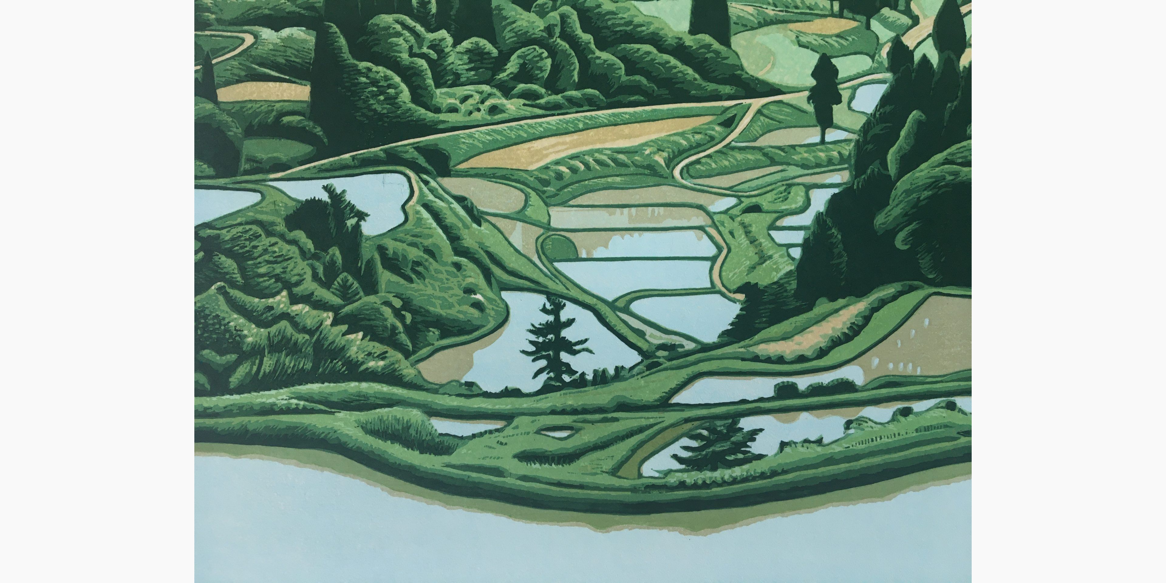 Original Japanese woodblock print - Maeda Koichi - Tokamachi no tanada