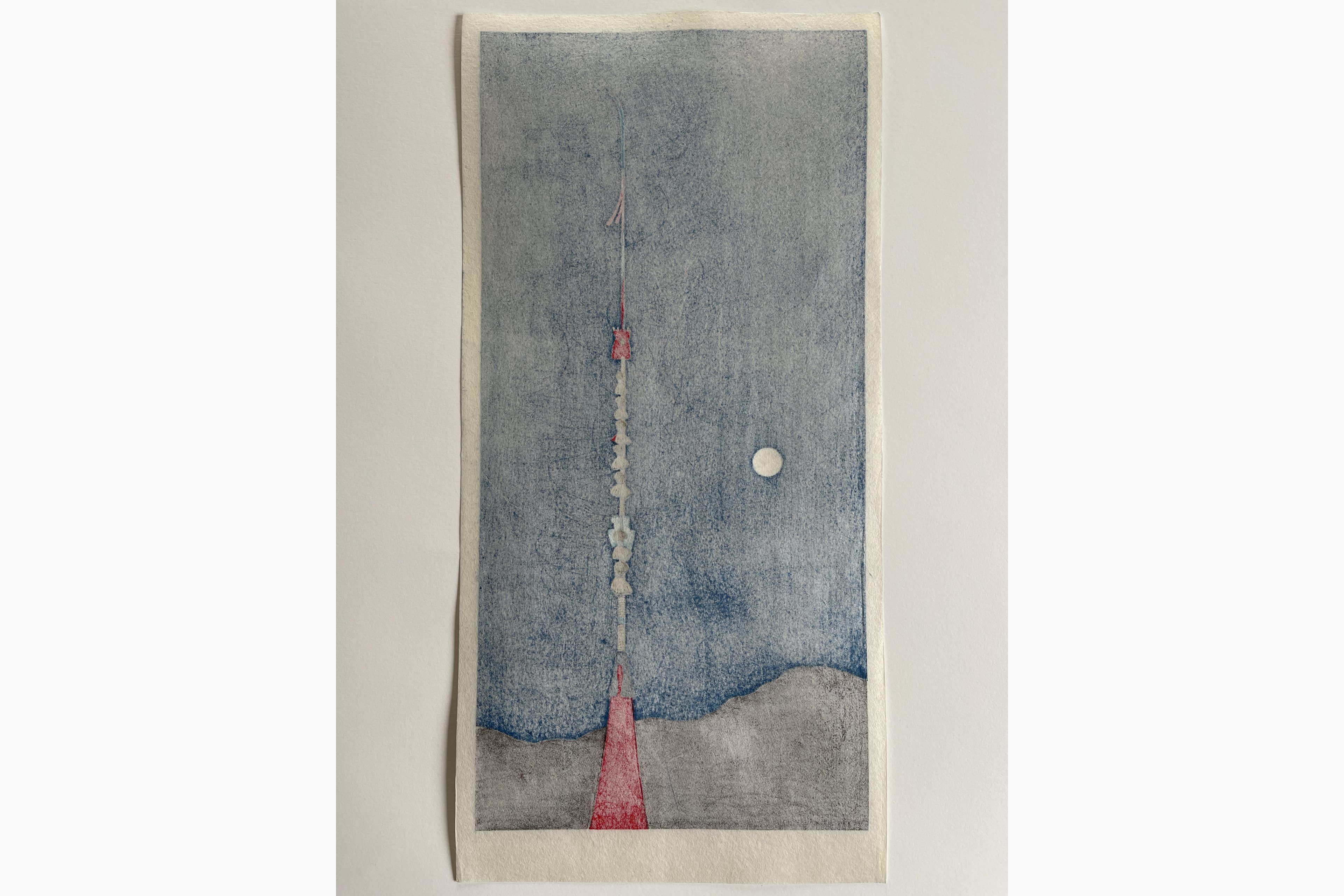 Woodblock print - Teruhide Kato - Naginata Boko