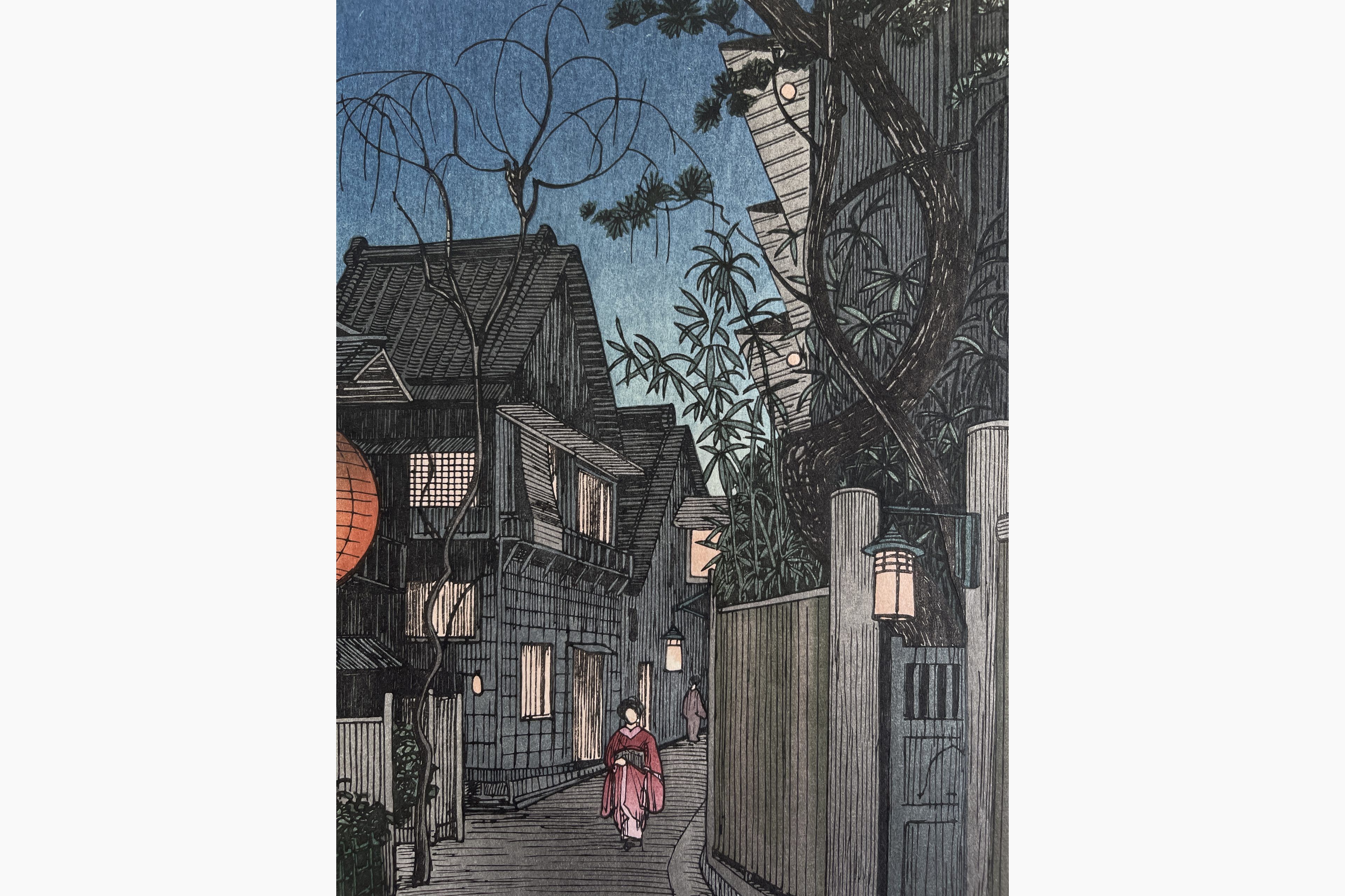 Japanese print - Noel Nouet - Kagurazaka