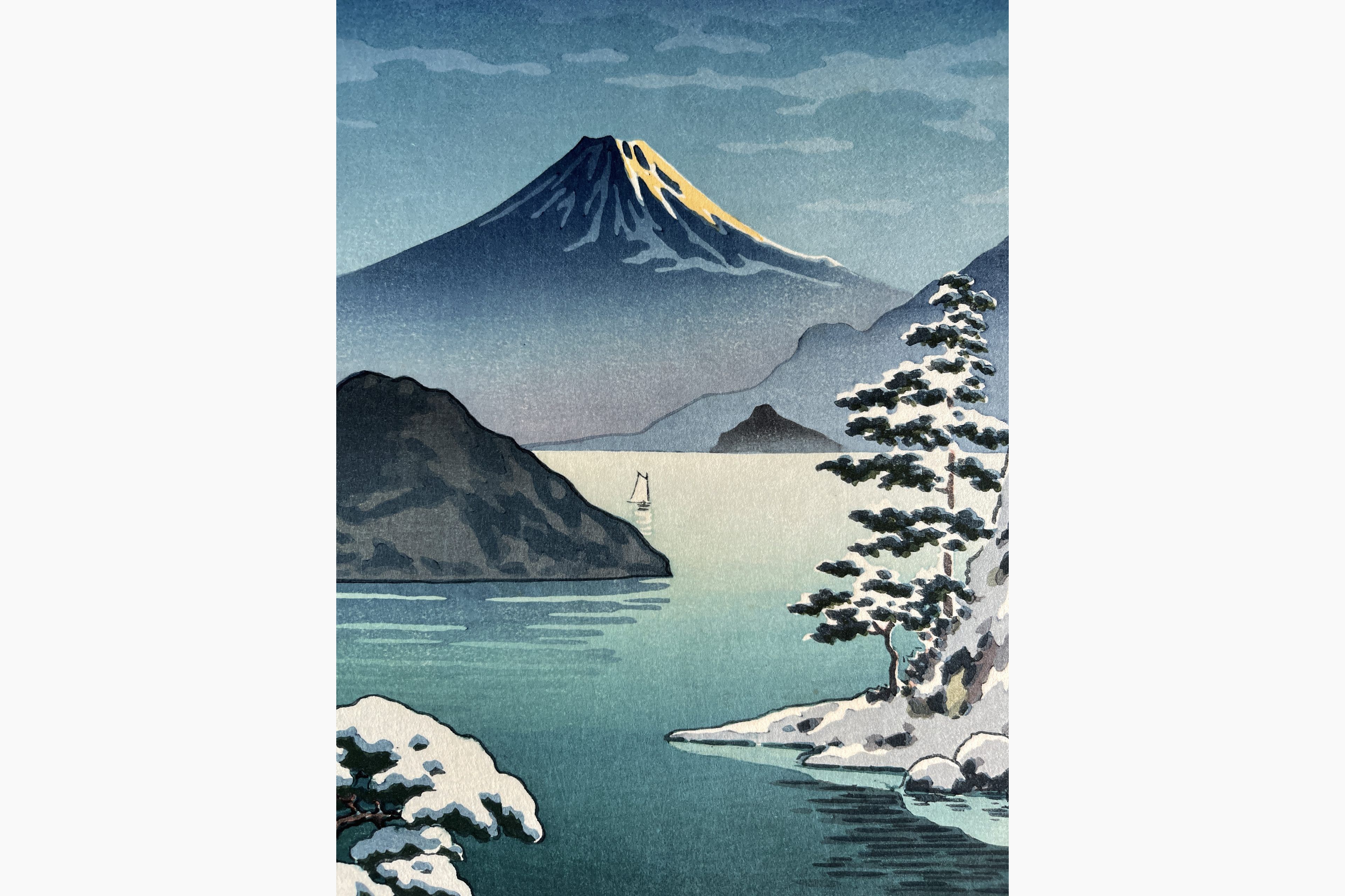 Japanese print - Tsuchiya Koitsu - Fuji from Mitsuhama in Nishiizu