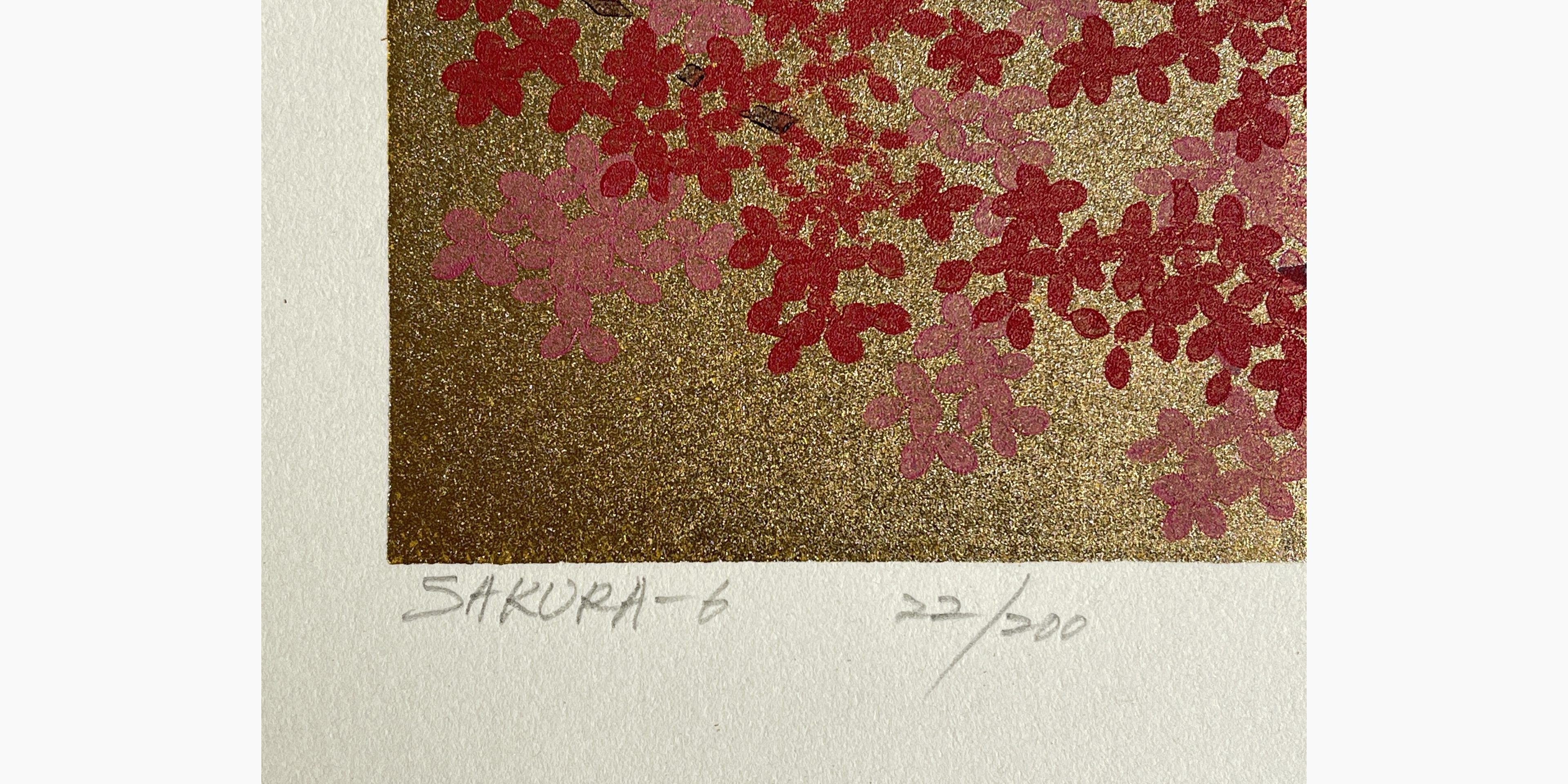 Original Japanese woodblock print - Hajime Namiki - Sakura 6