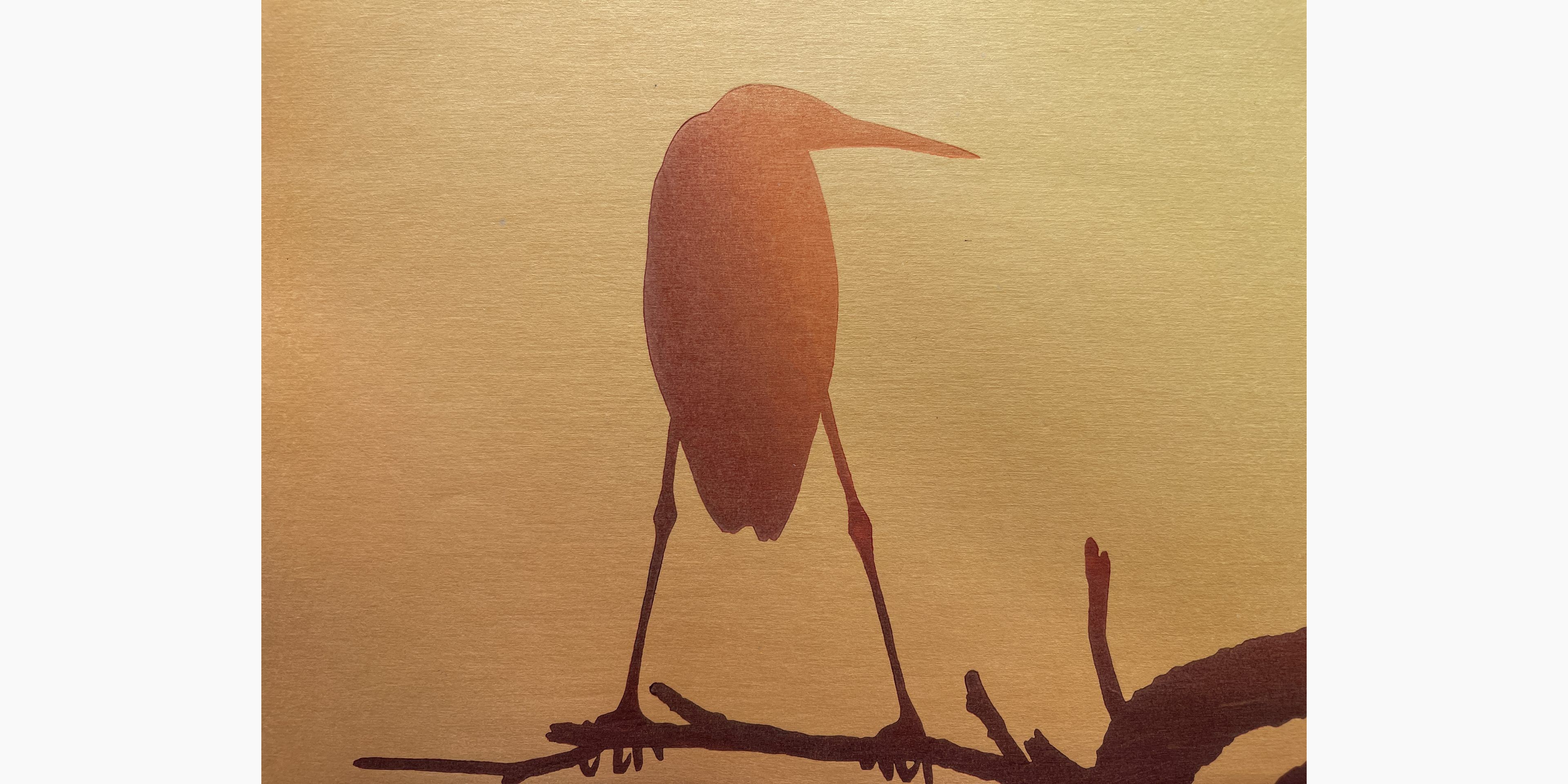 Woodblock print - Tsukasa Yoshida - Sunset