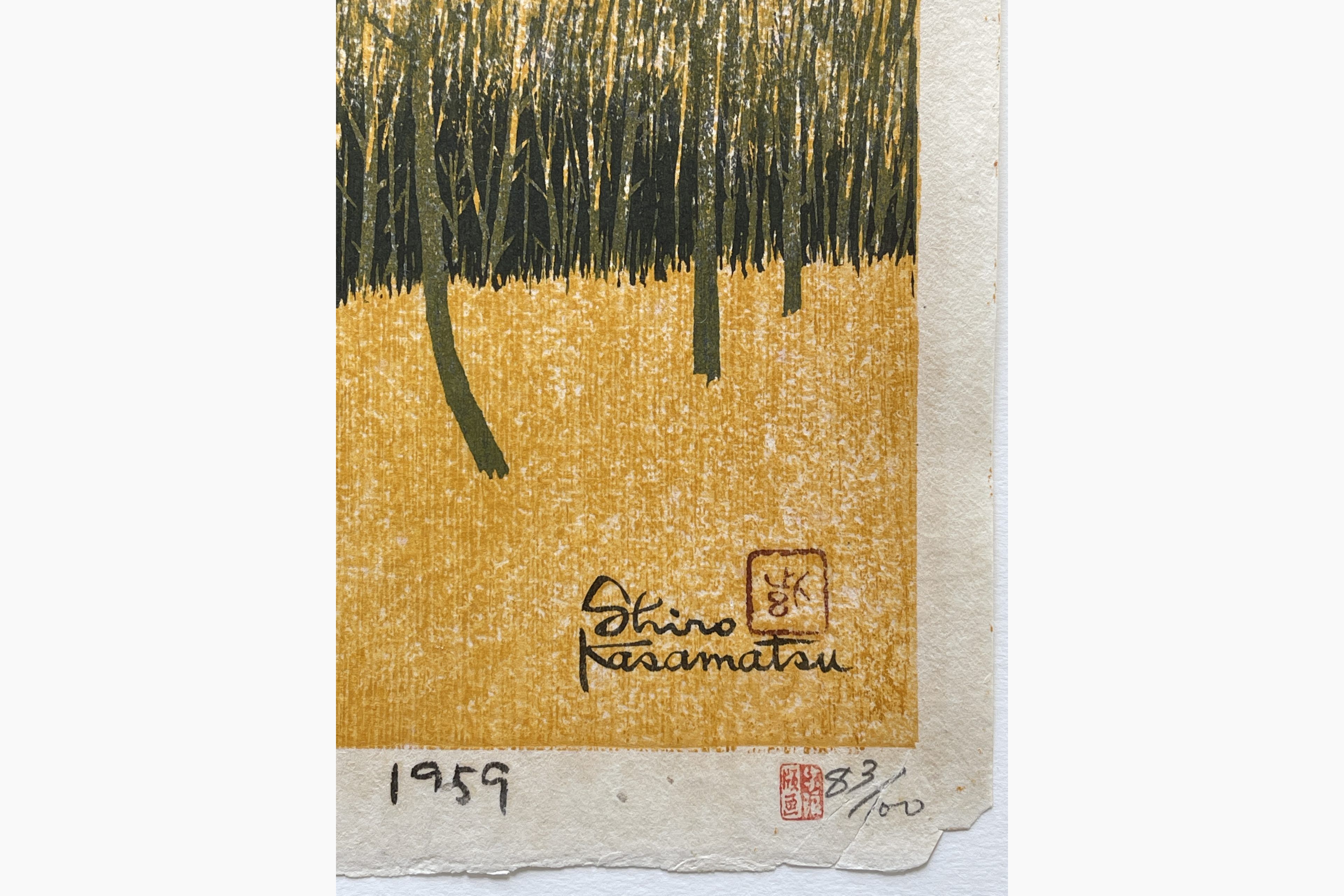 Japanese print - Kasamatsu Shiro - Mountain Shadow