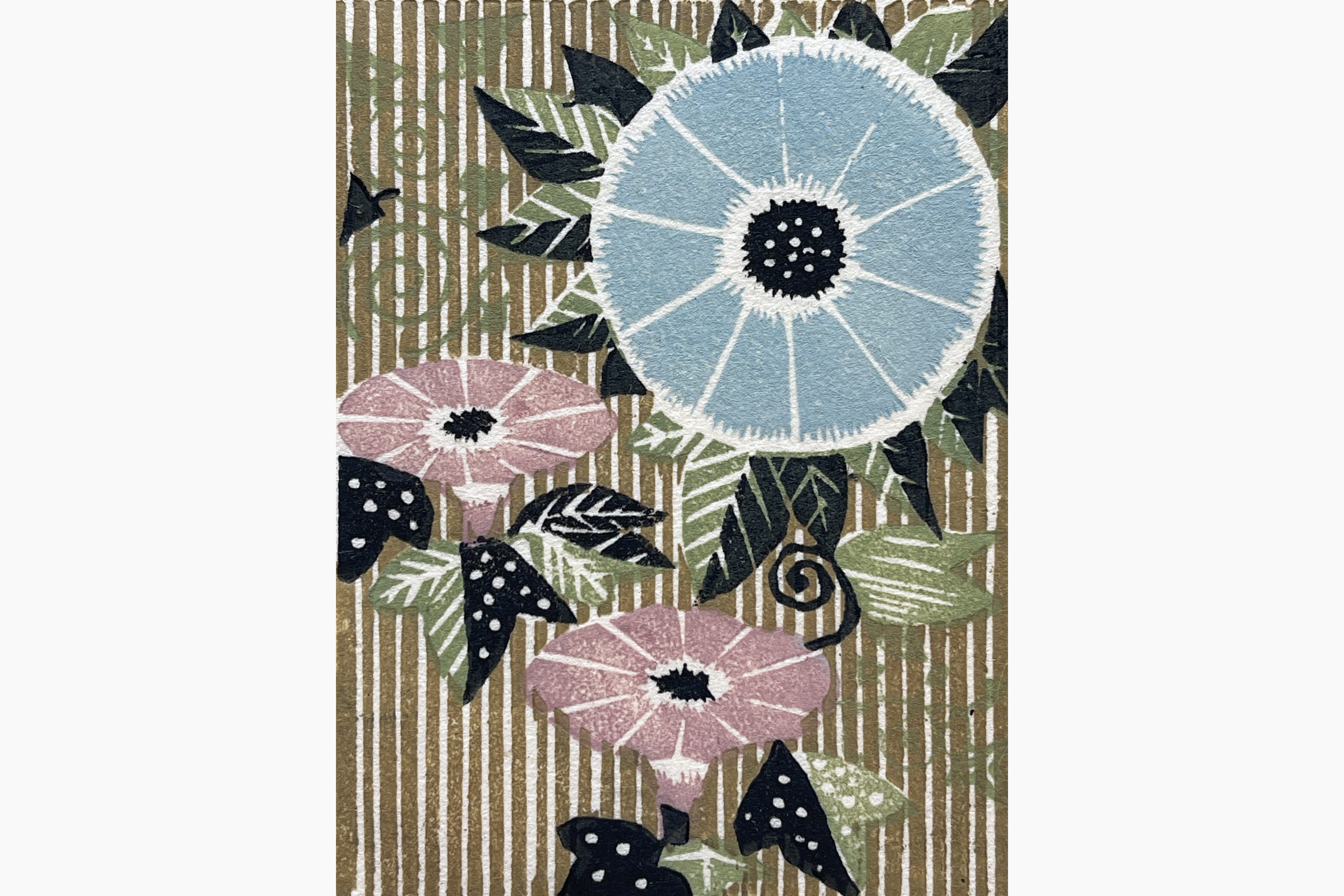 Japanese woodblock print - Ray Morimura - Morning Glory