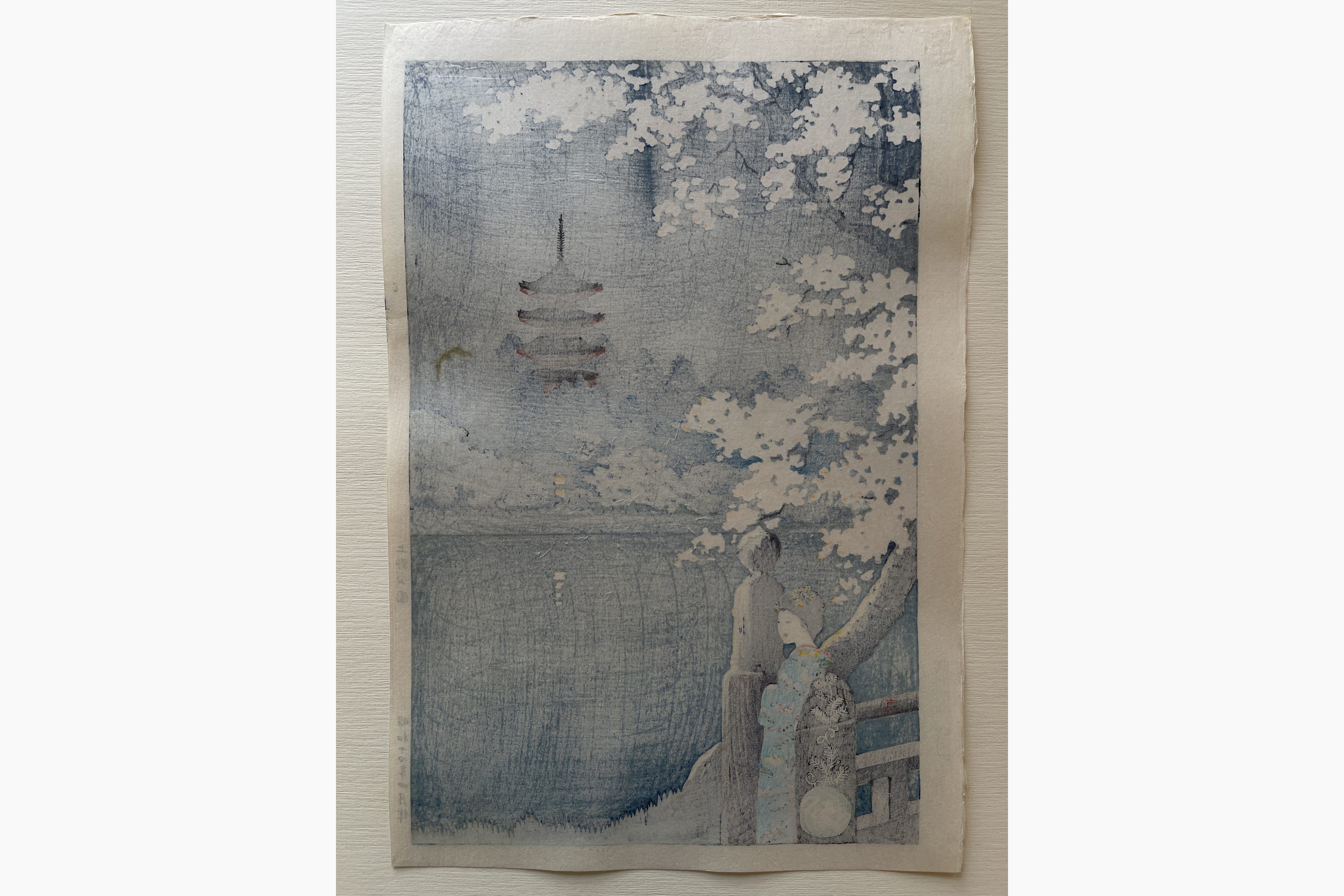 Original woodblock print - Tsuchiya Koitsu - Ueno Park