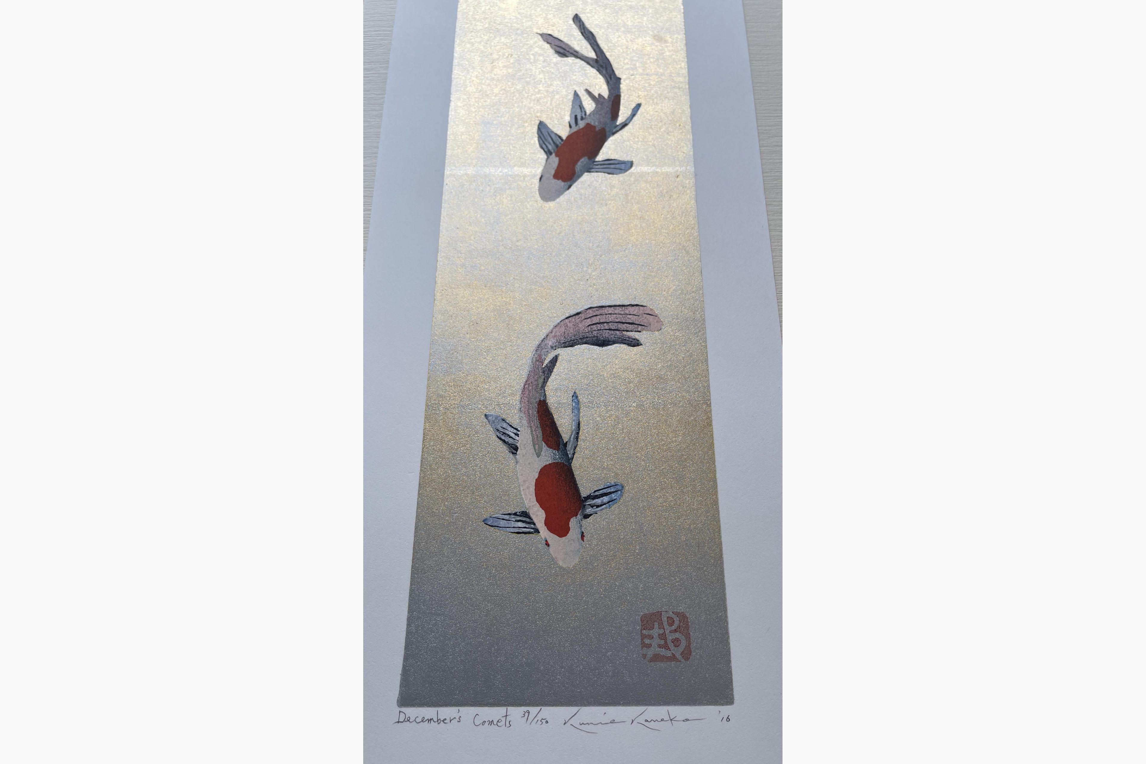 Japanese print - Kunio Kaneko - December Comets