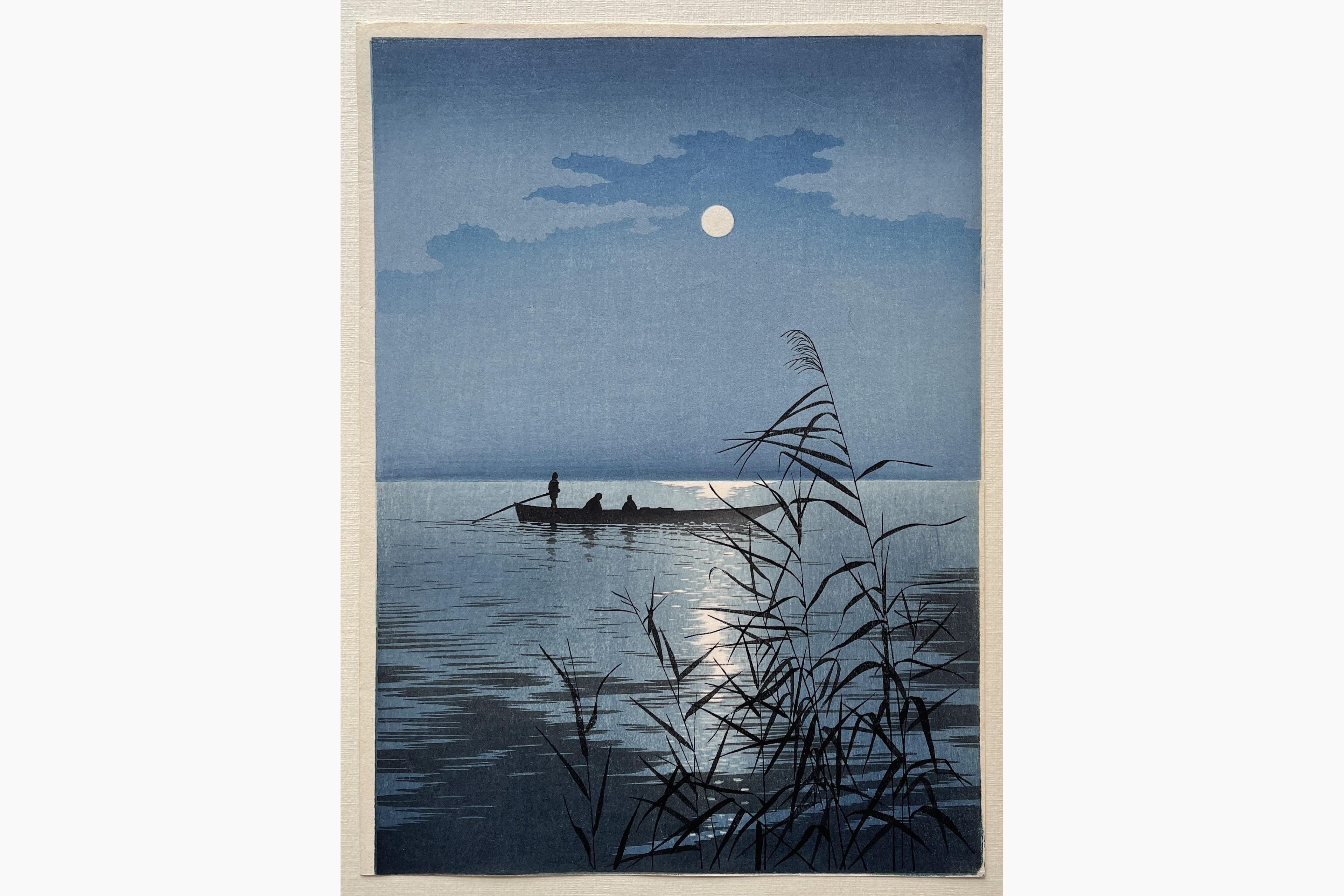 Japanese woodblock print - Koho Shoda - Moonlit Sea