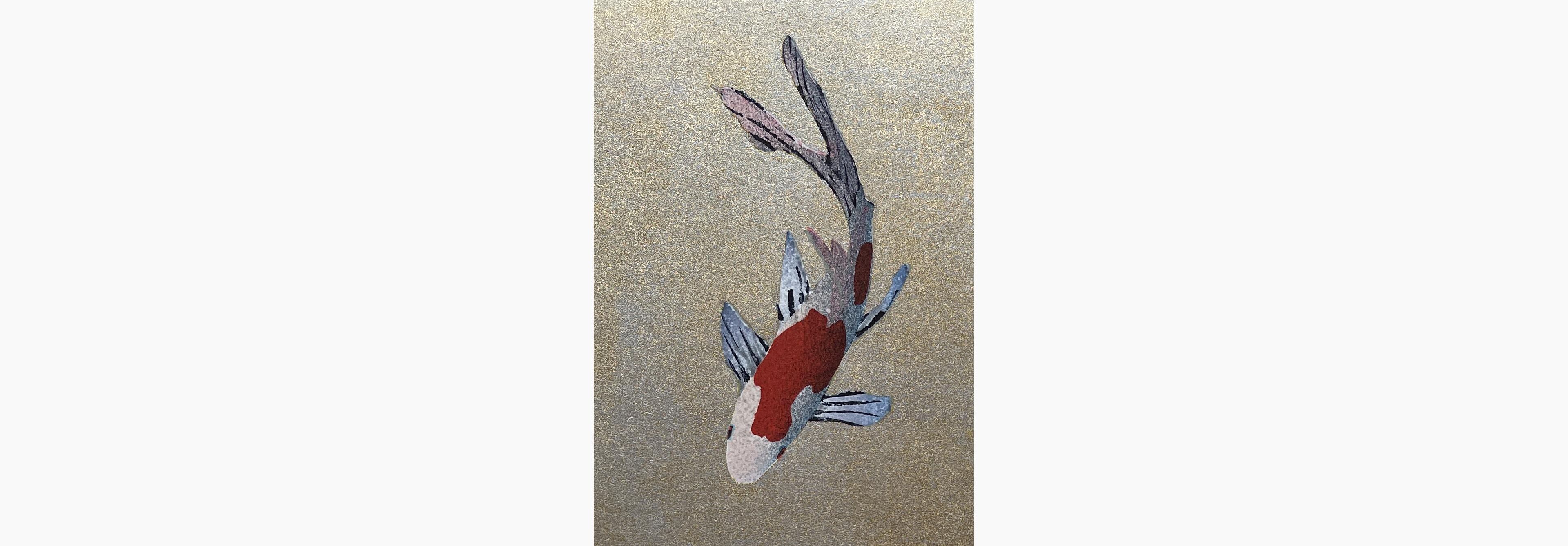 Woodblock print - Kunio Kaneko - December Comets