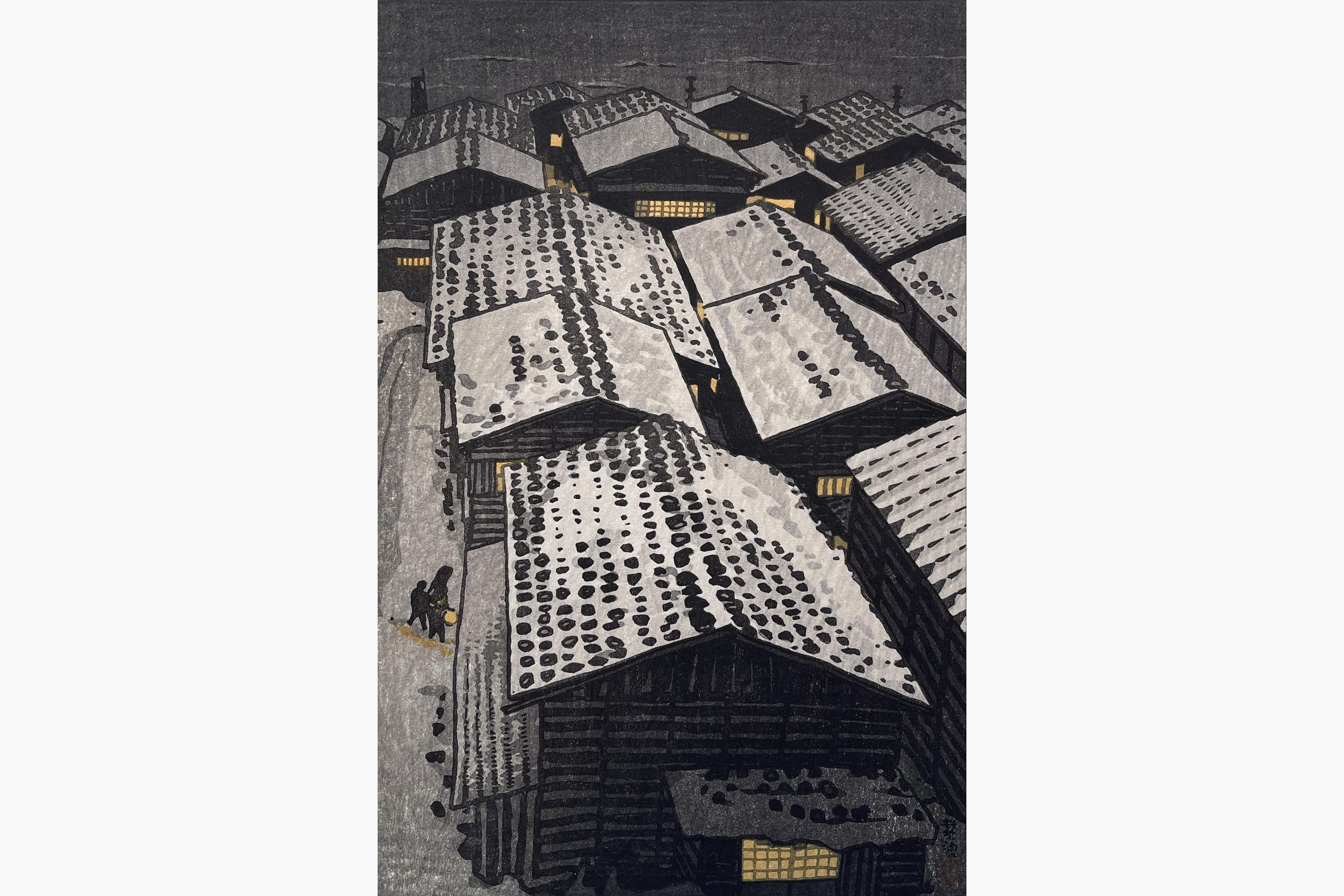 Original woodblock print - Kasamatsu Shiro - Sea of Echigo