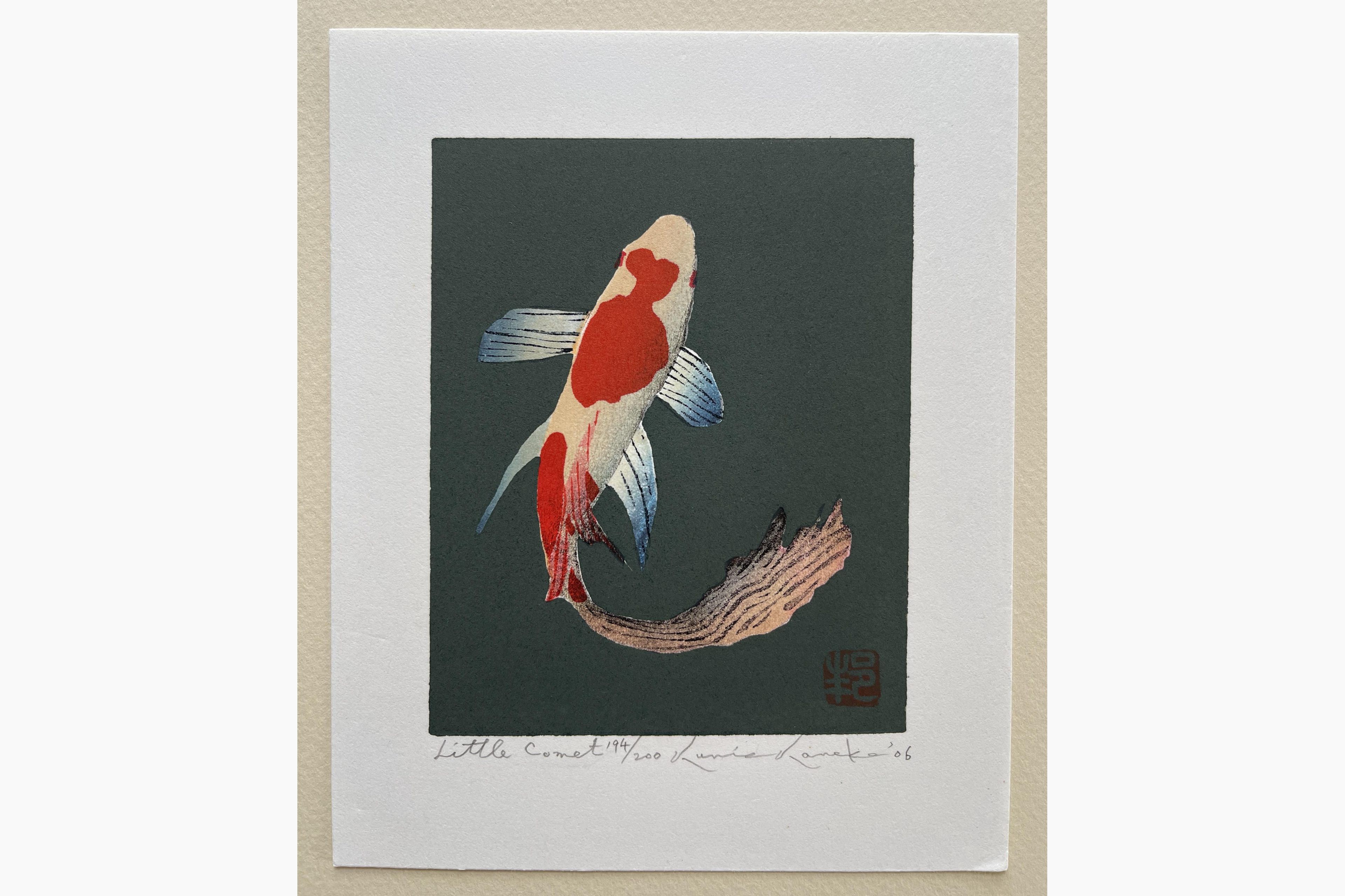 Japanese woodblock print - Kunio Kaneko - Little Comet 1