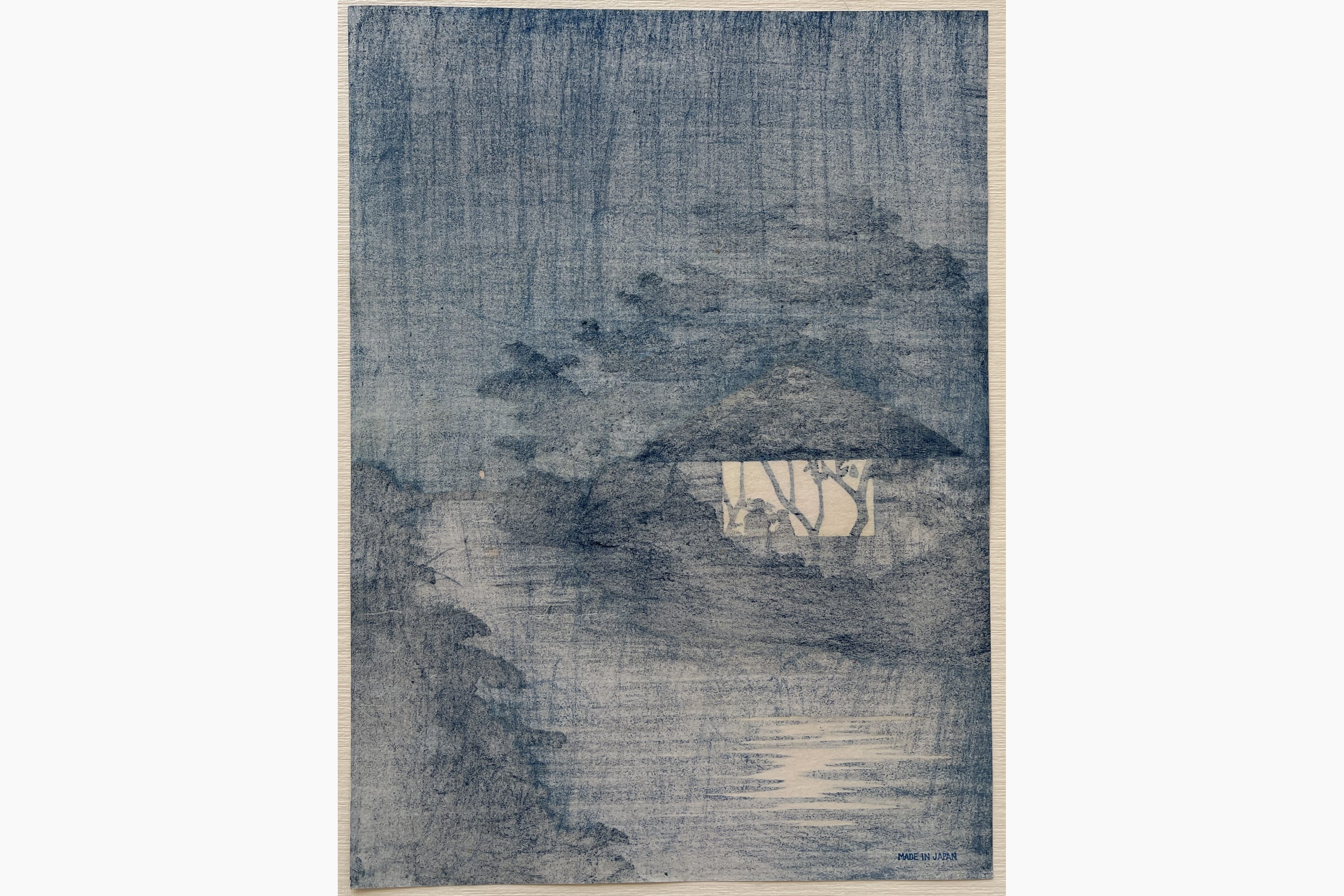 Japanese print - Kobayashi Kiyochika - Fireflies on River Bank