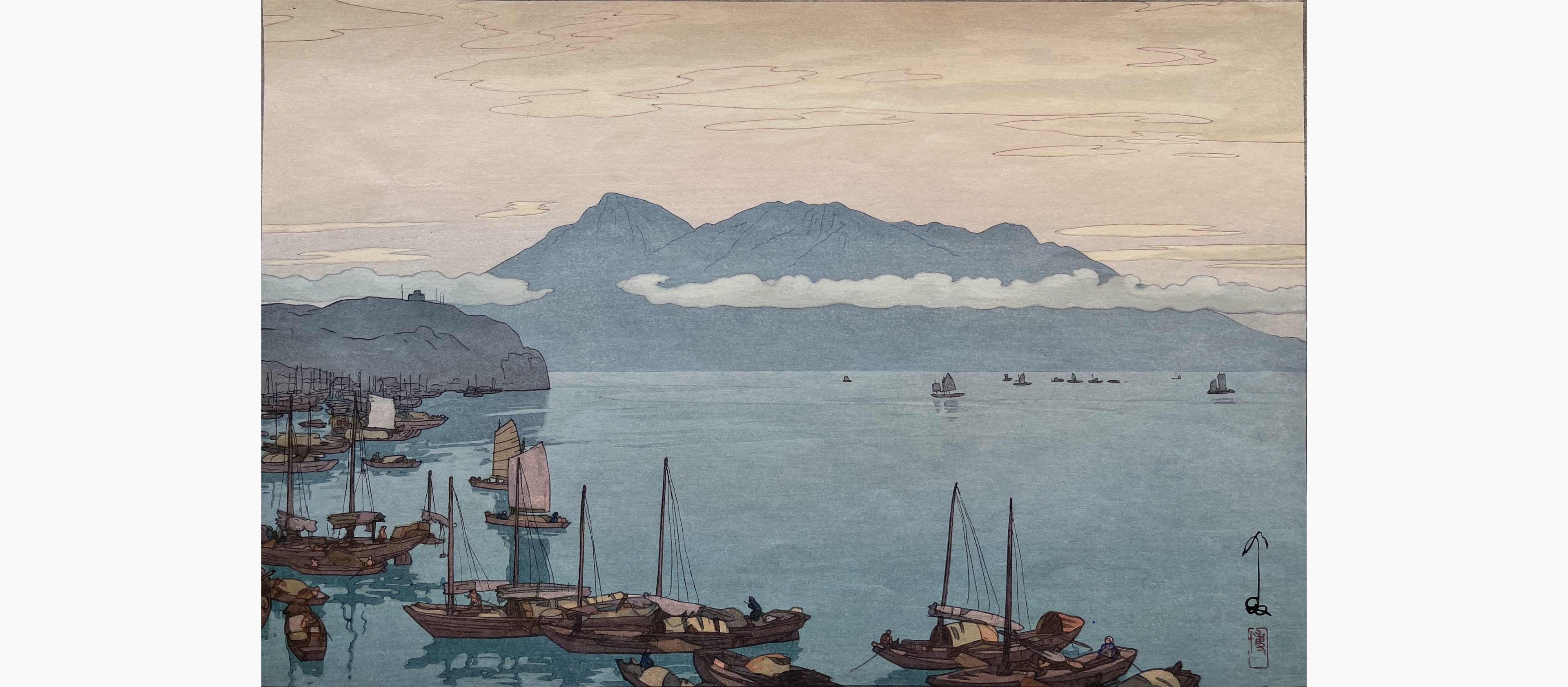 Original woodblock print - Hiroshi Yoshida - Rozan