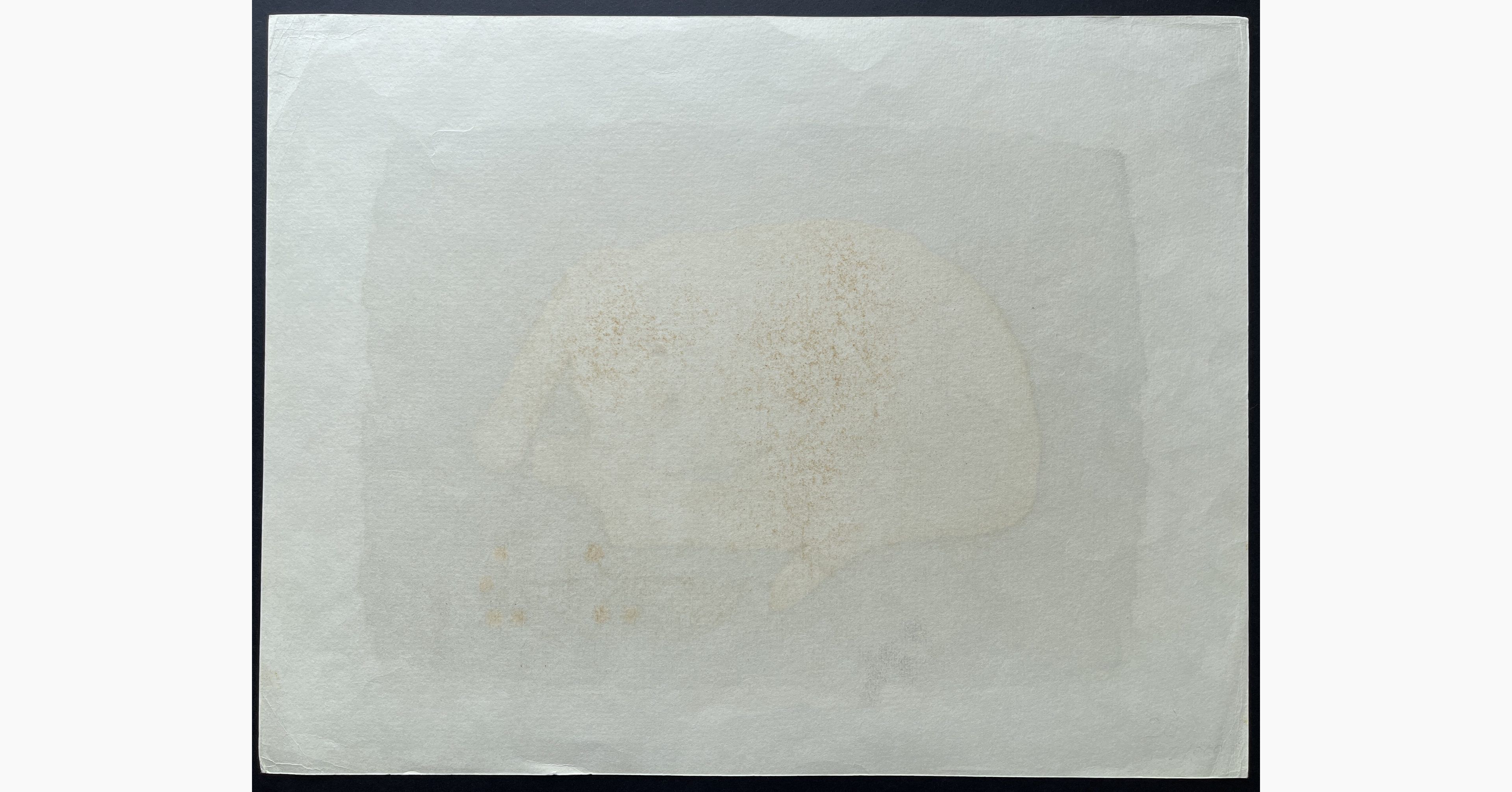 Woodblock print - Nishida Tadashige - Waking Up 5 - White Cat