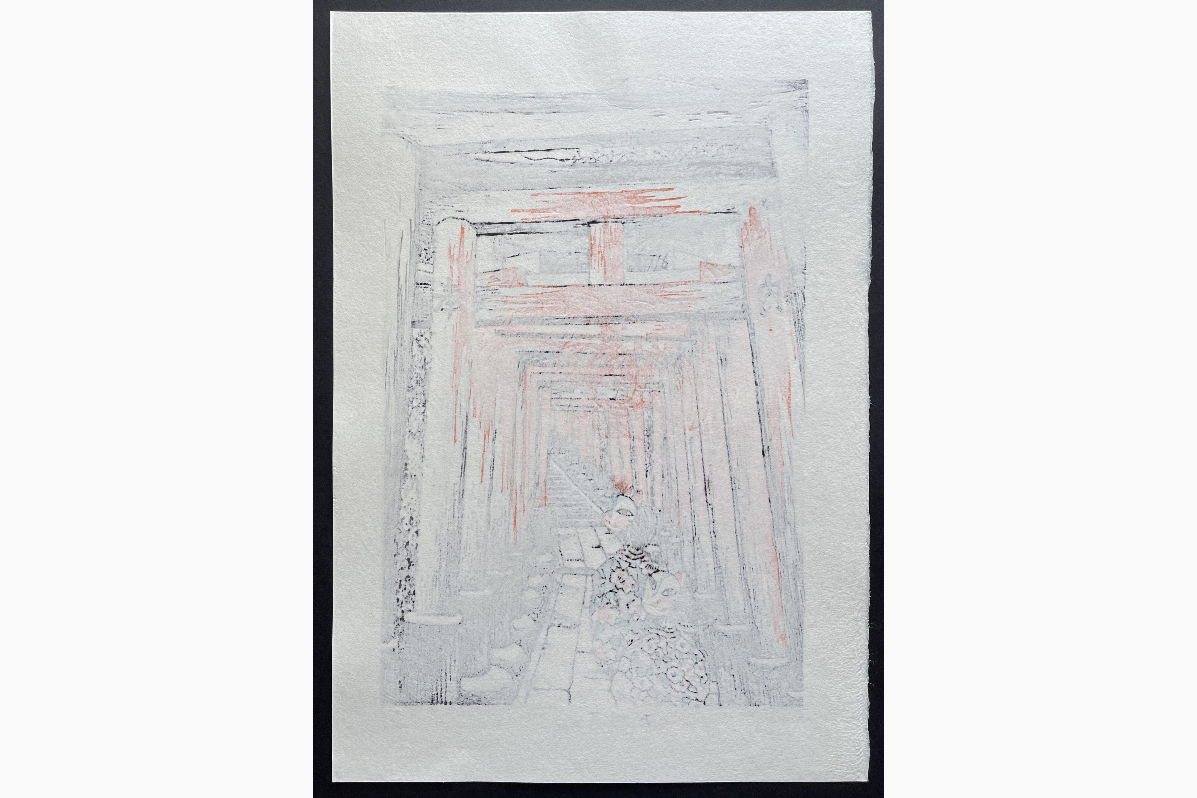Japanese print - Fu Takenaka - Oinarisan