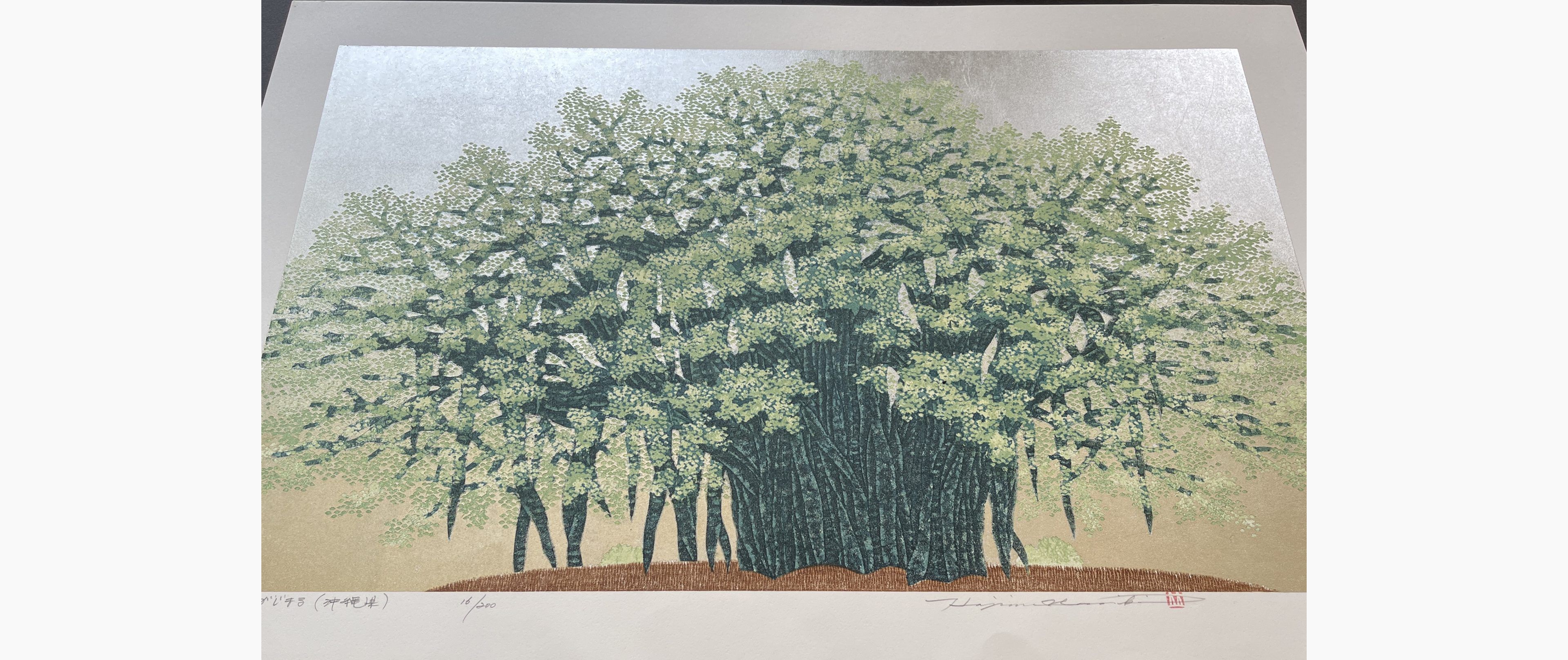 Japanese print - Hajime Namiki - Igei no Gajimaru (Okinawa)