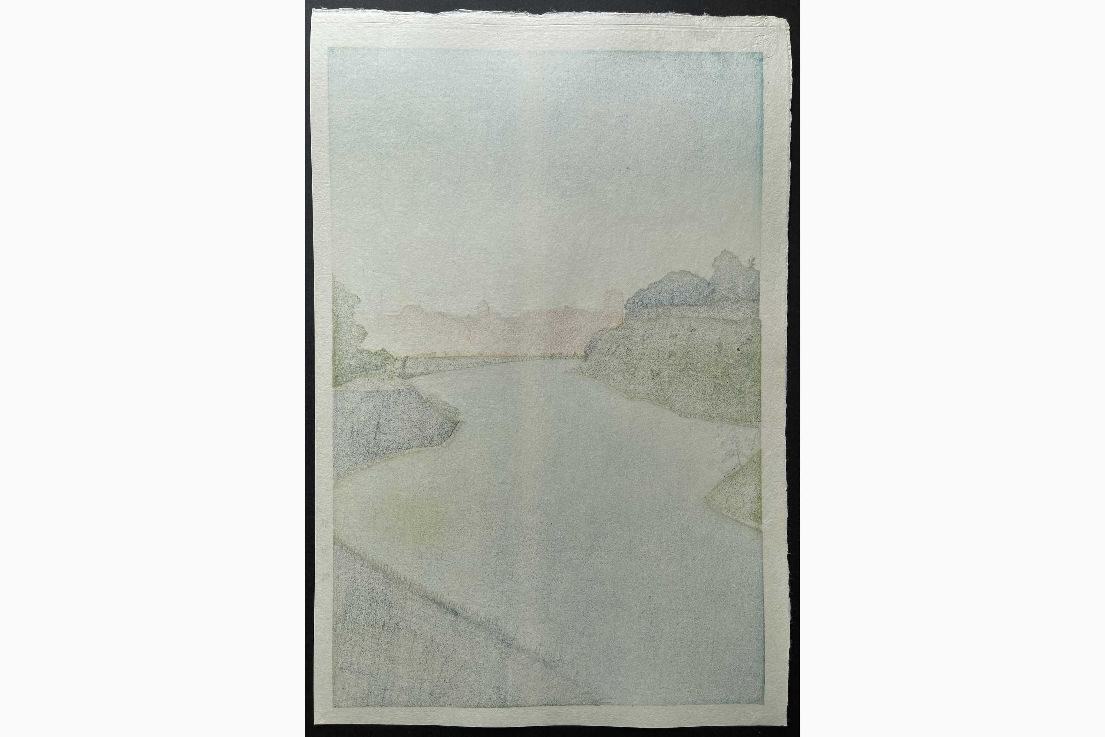 Japanese print - Noel Nouet - Benkei Moat