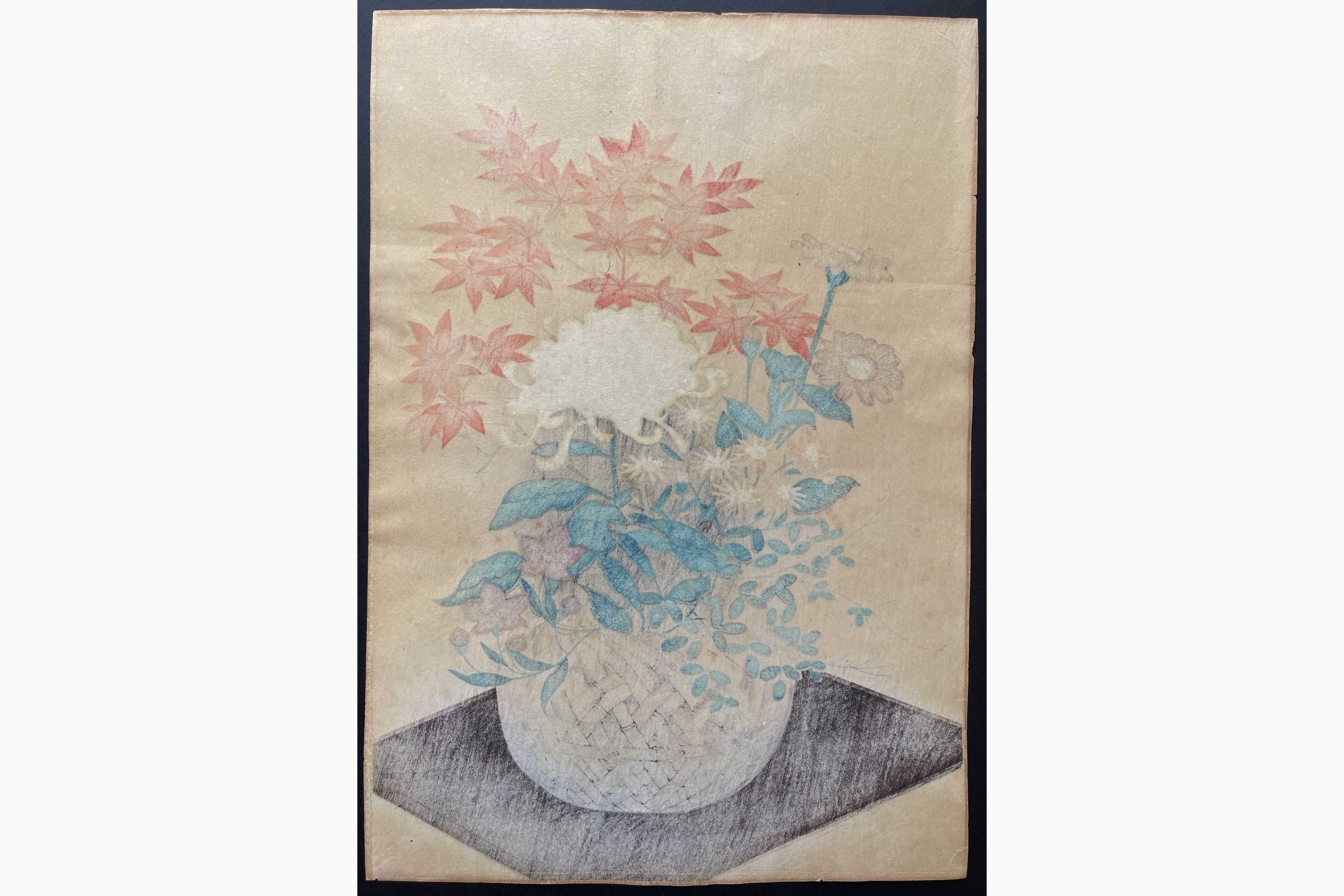 Japanese print - Ohno Bakufu - Autumn Flowers