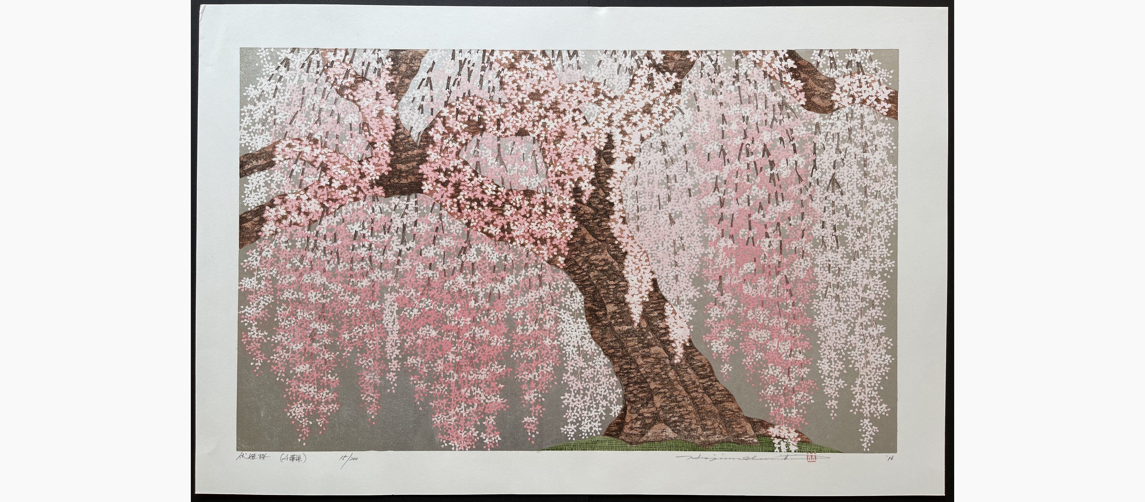 Japanese woodblock print - Hajime Namiki - Fushihime Sakura