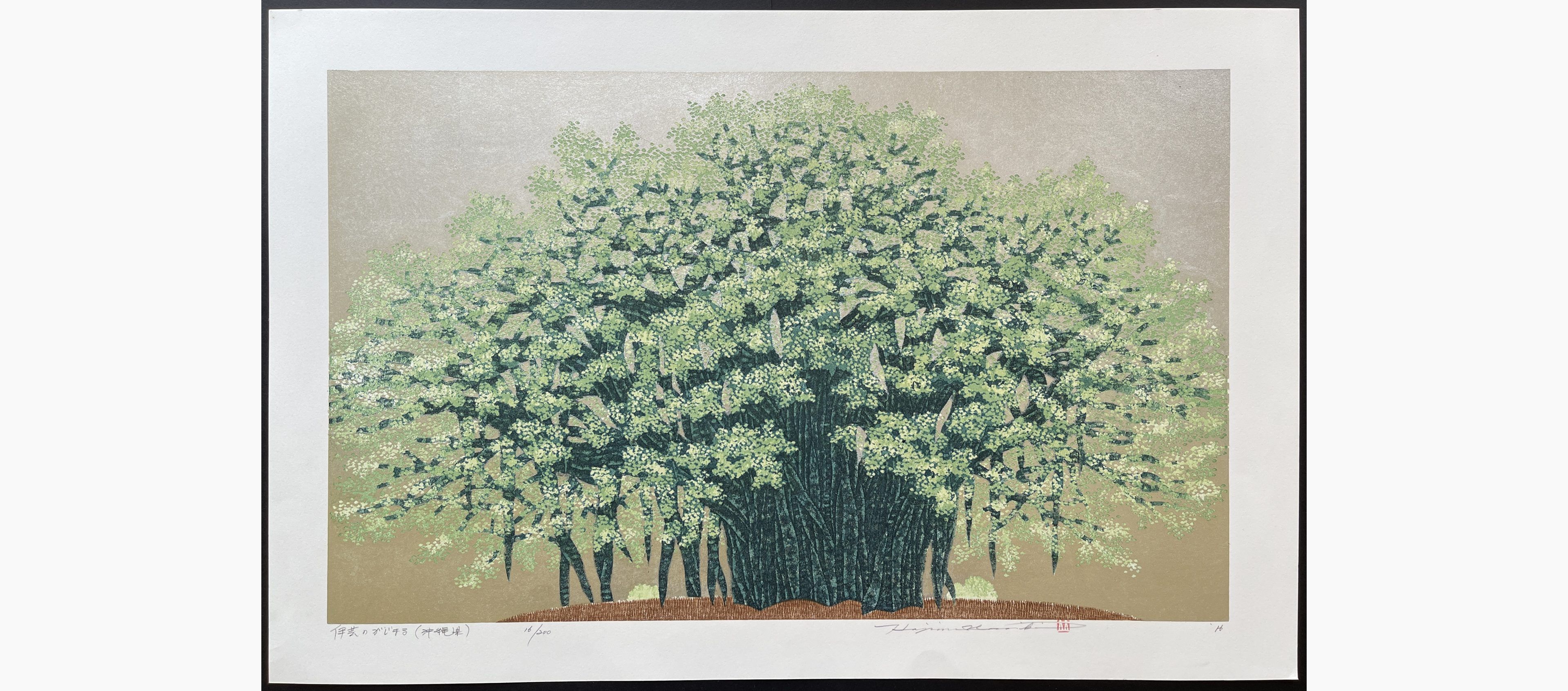 Japanese woodblock print - Hajime Namiki - Igei no Gajimaru (Okinawa)