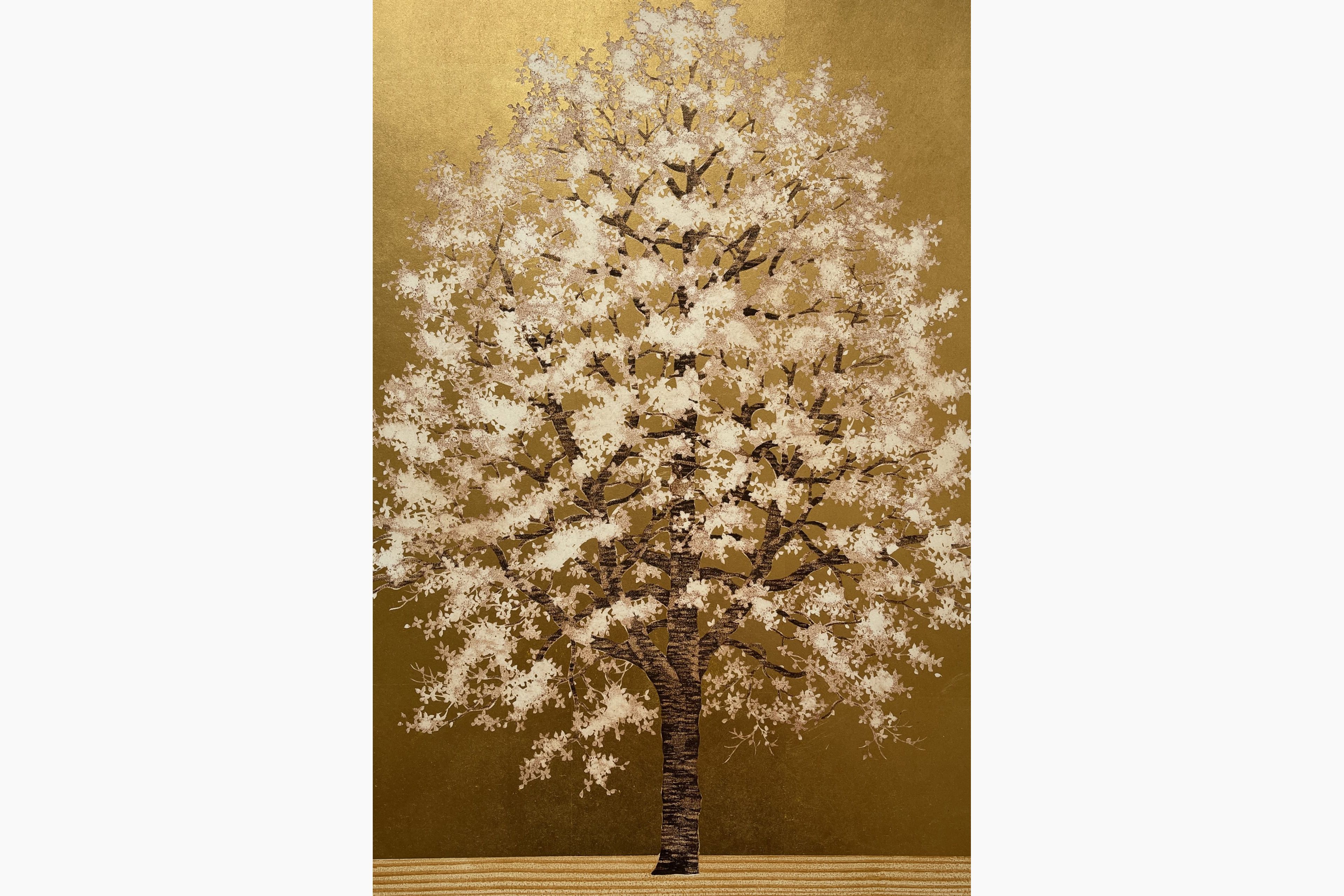 Original woodblock print - Hajime Namiki - Dogwood 4