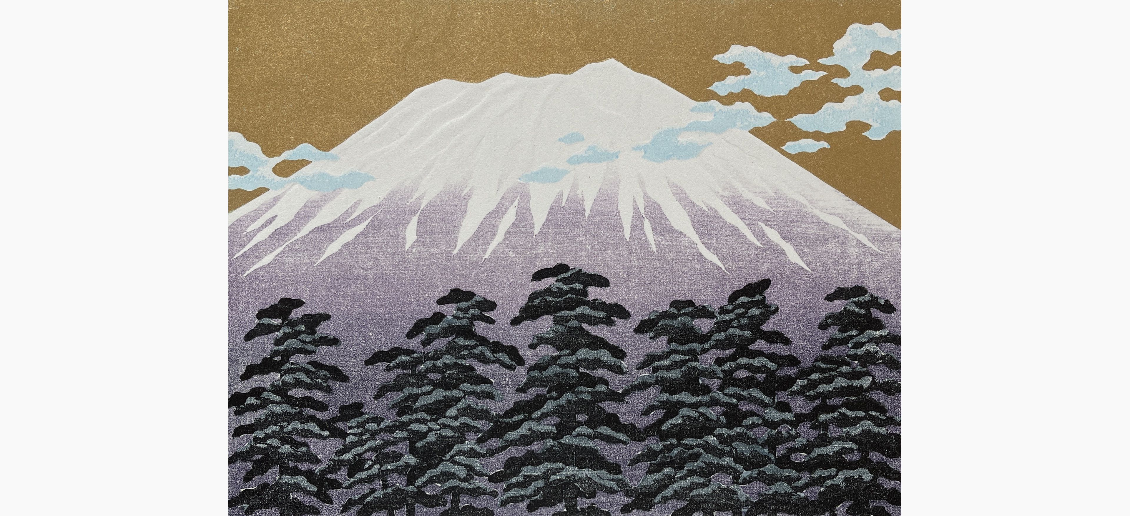 Original woodblock print - Hajime Namiki - Fuji 15