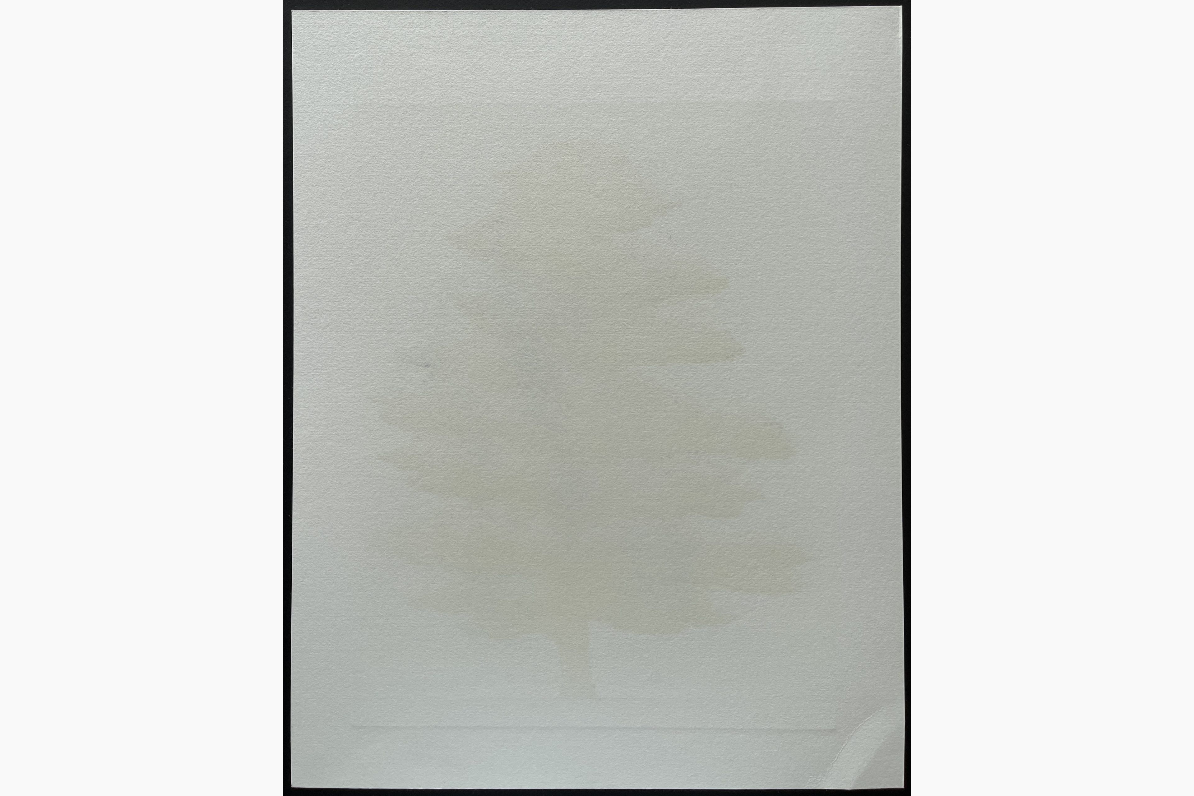 Woodblock print - Hajime Namiki - Tree scene 137 (black version)