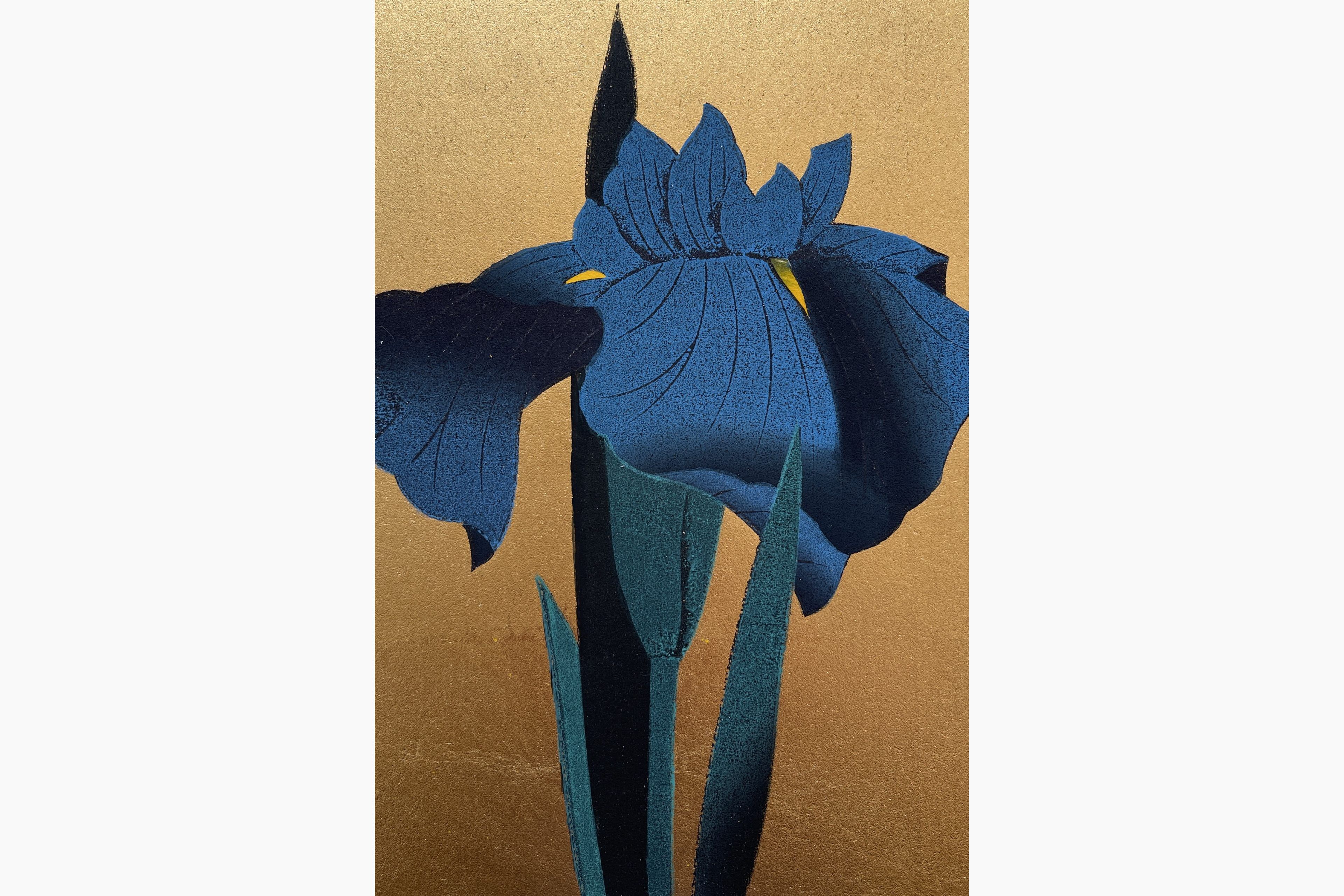 Japanese print - Hajime Namiki - Iris 60