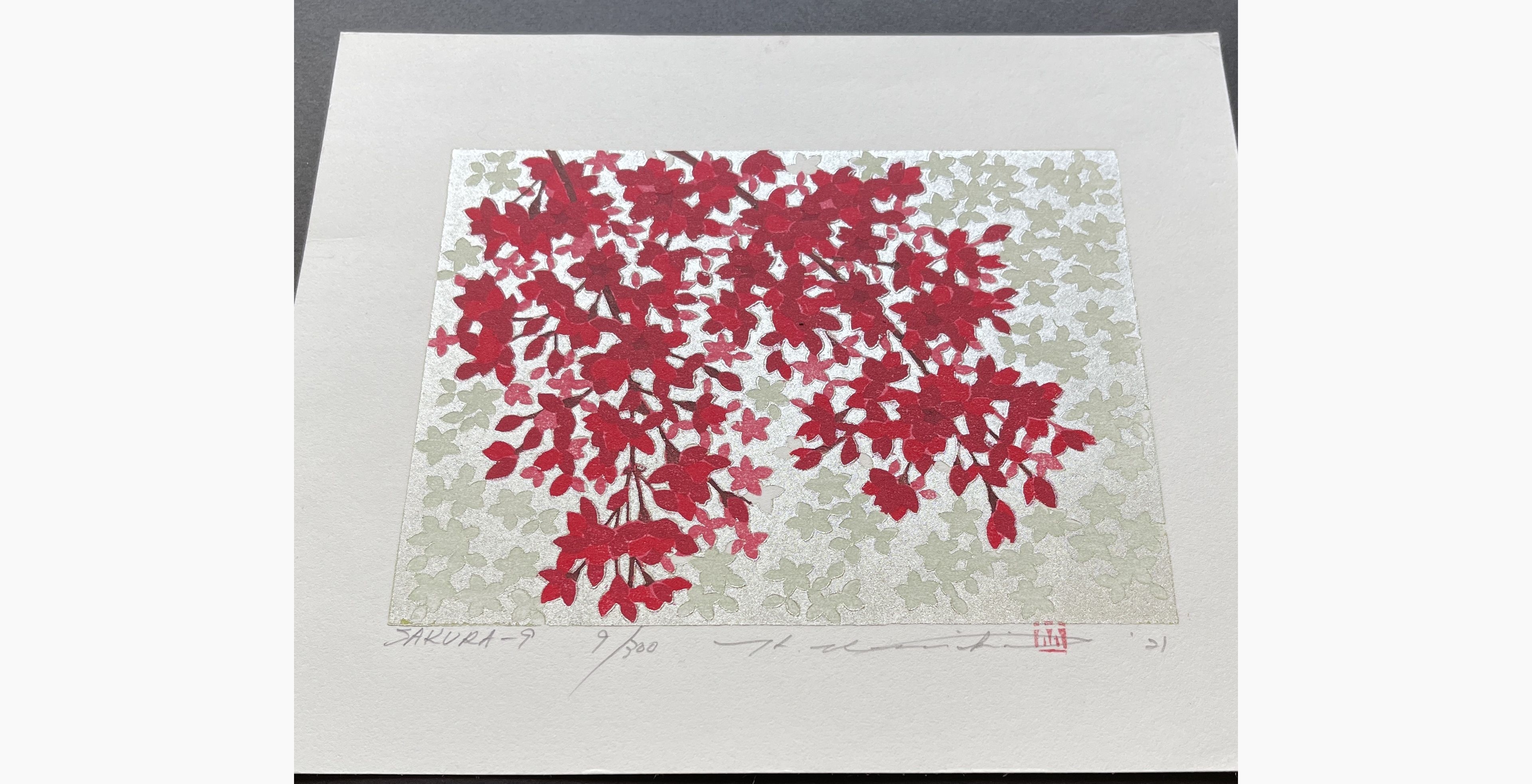 Japanese print - Hajime Namiki - Sakura 9