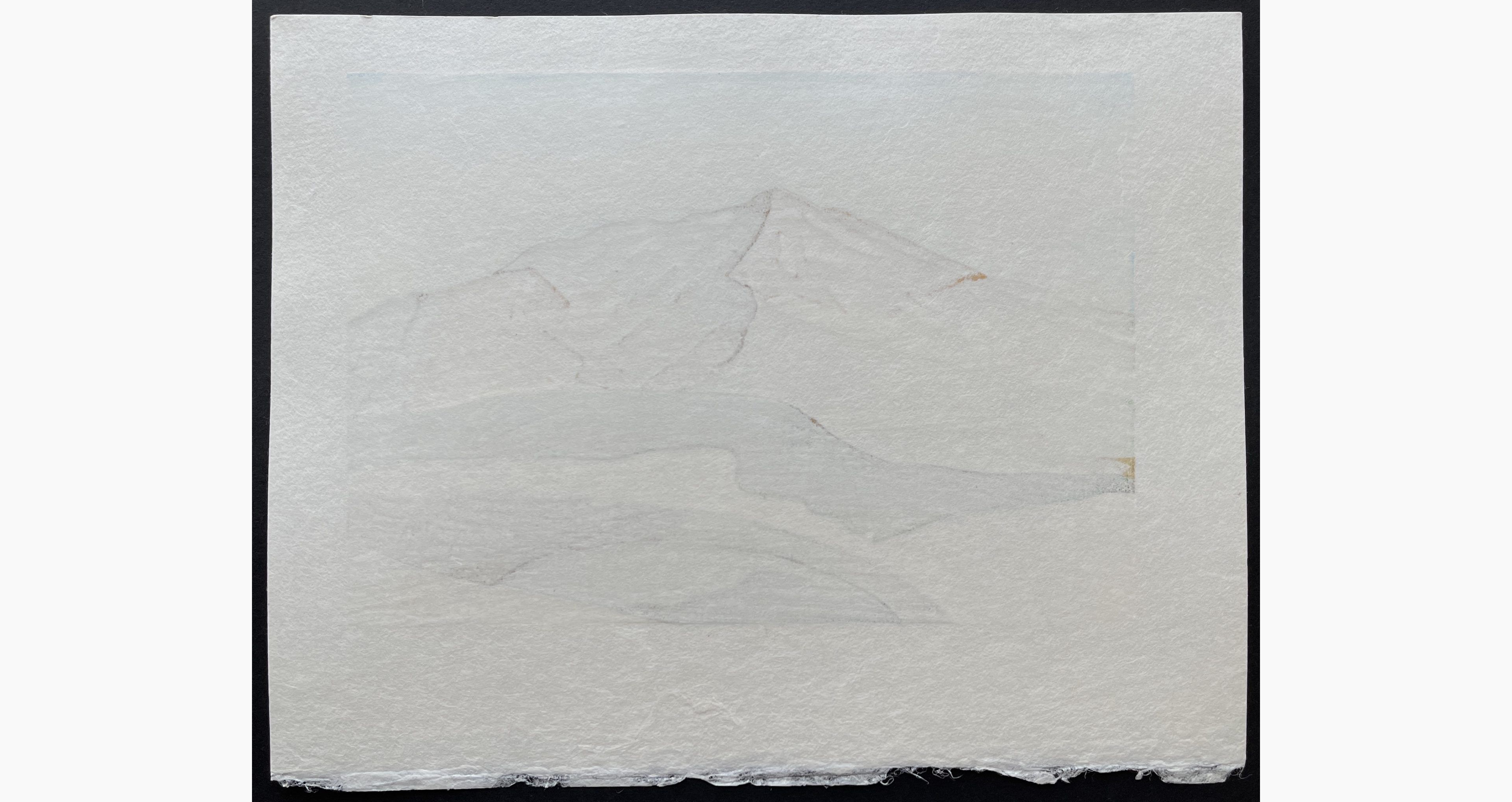 Japanese print - Ito Takumi - Mount Asahi