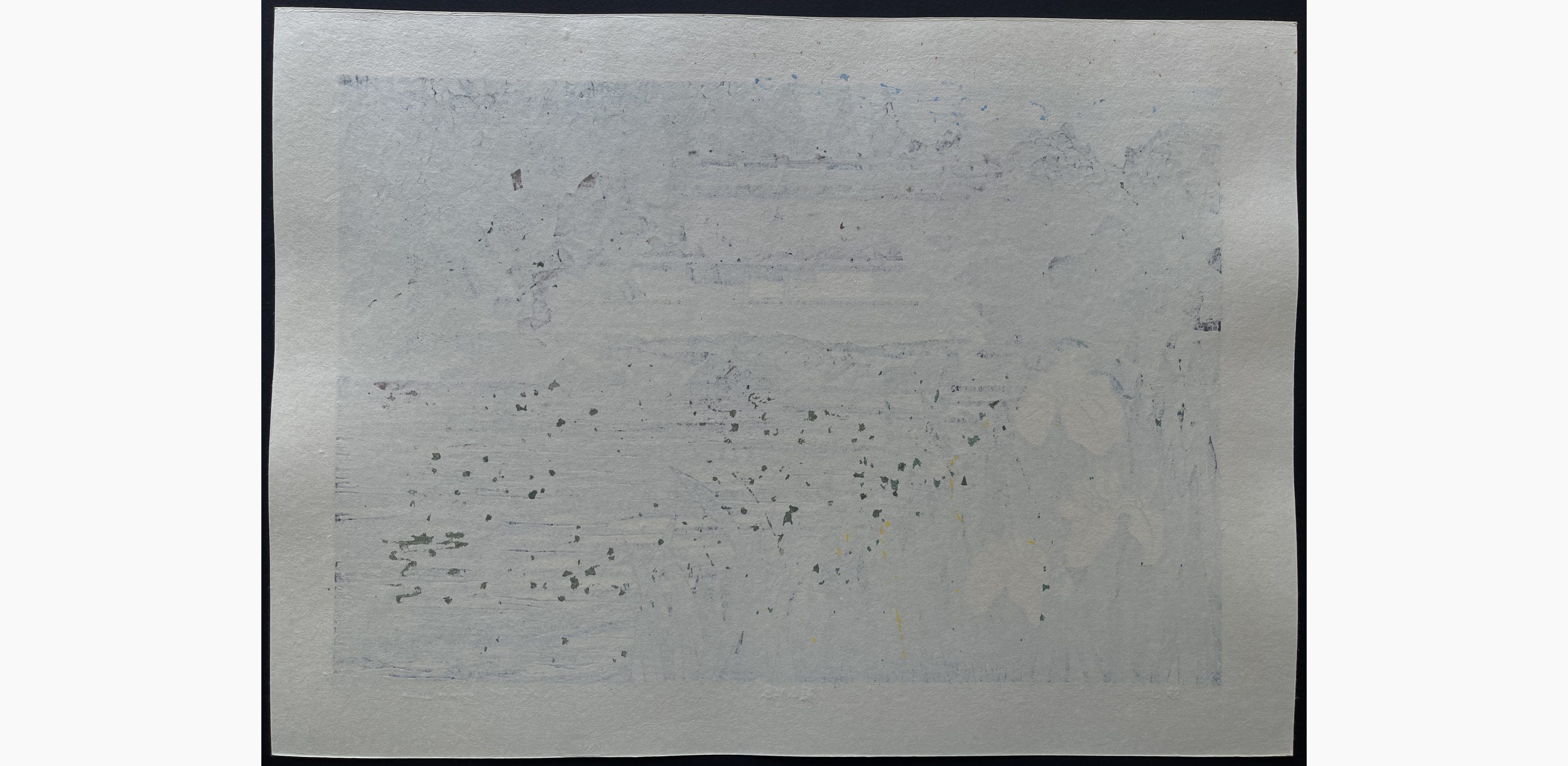 Japanese print - Nishijima Katsuyuki - Canal of Sasayama