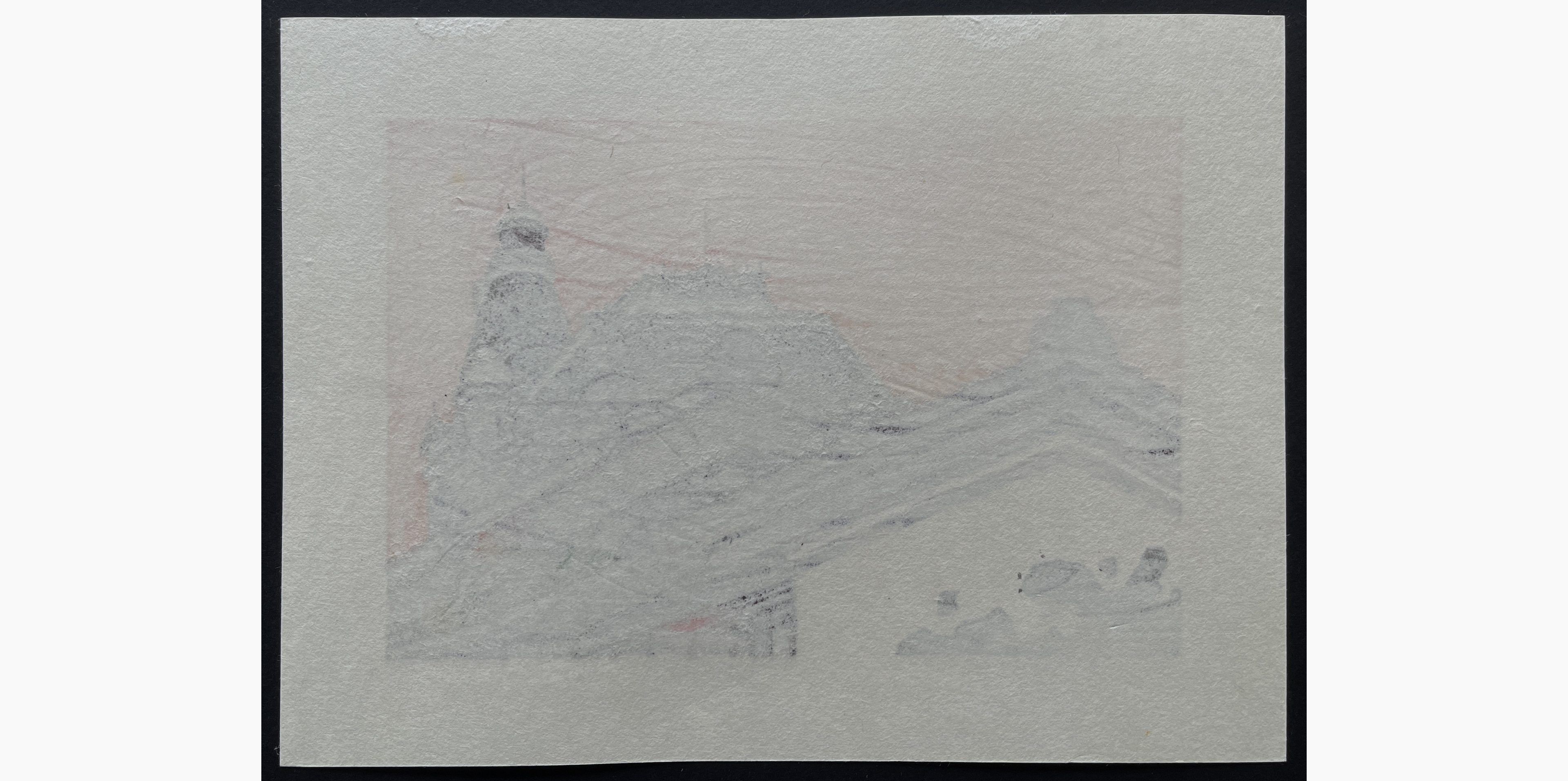 Japanese print - Nishijima Katsuyuki - Crimson Clouds