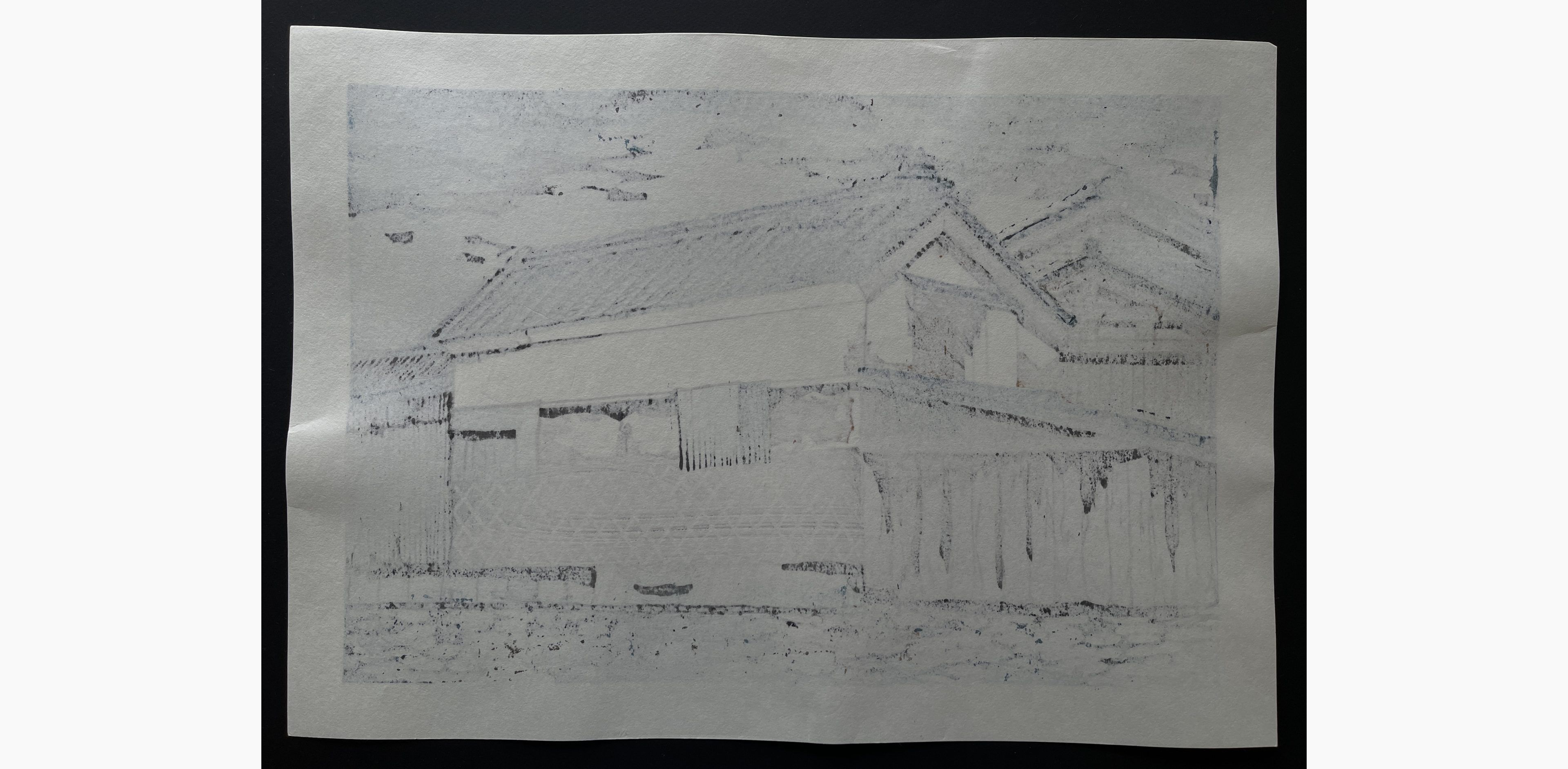 Japanese print - Nishijima Katsuyuki - Fukaya