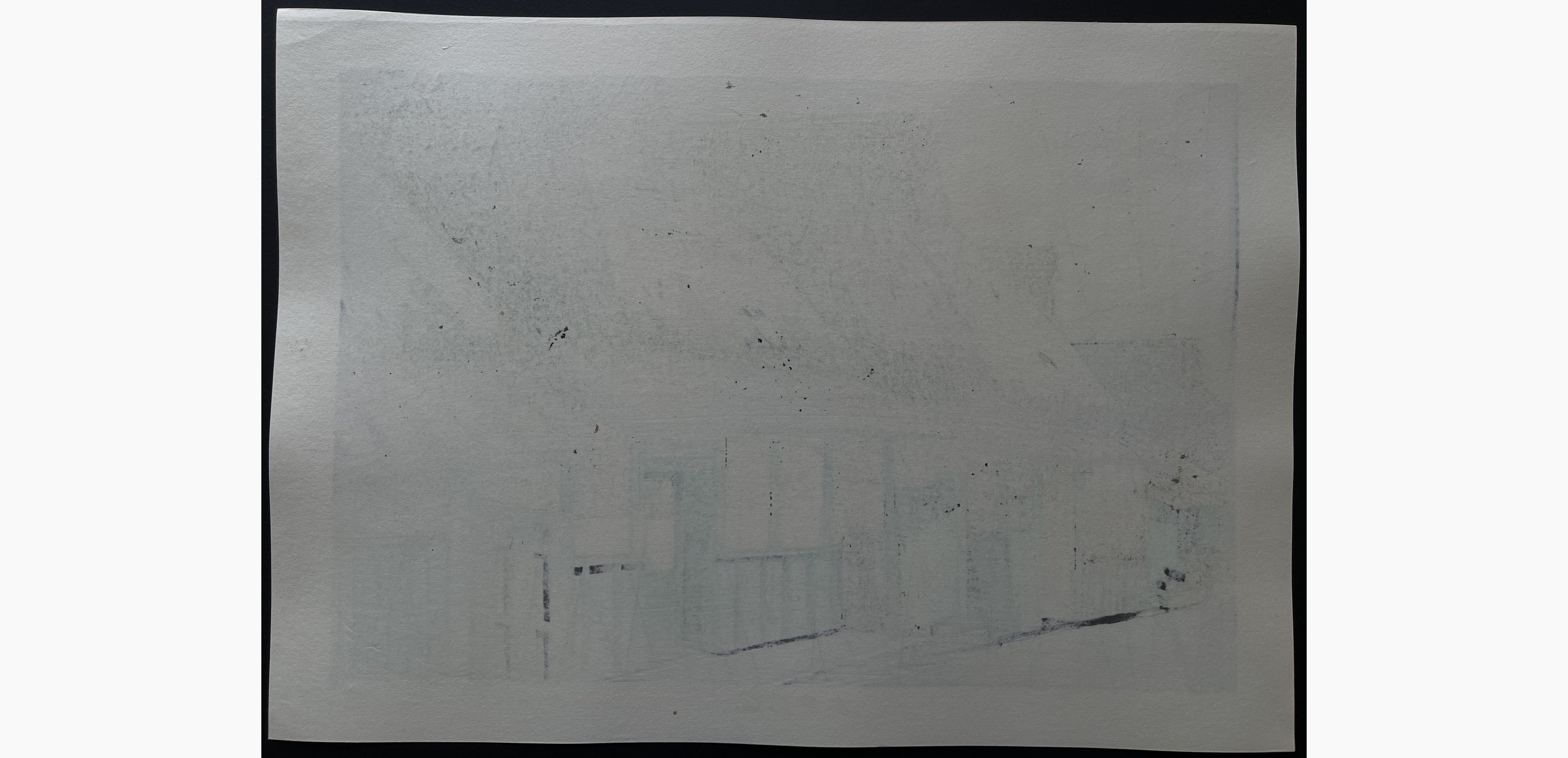 Japanese print - Nishijima Katsuyuki - Post Station