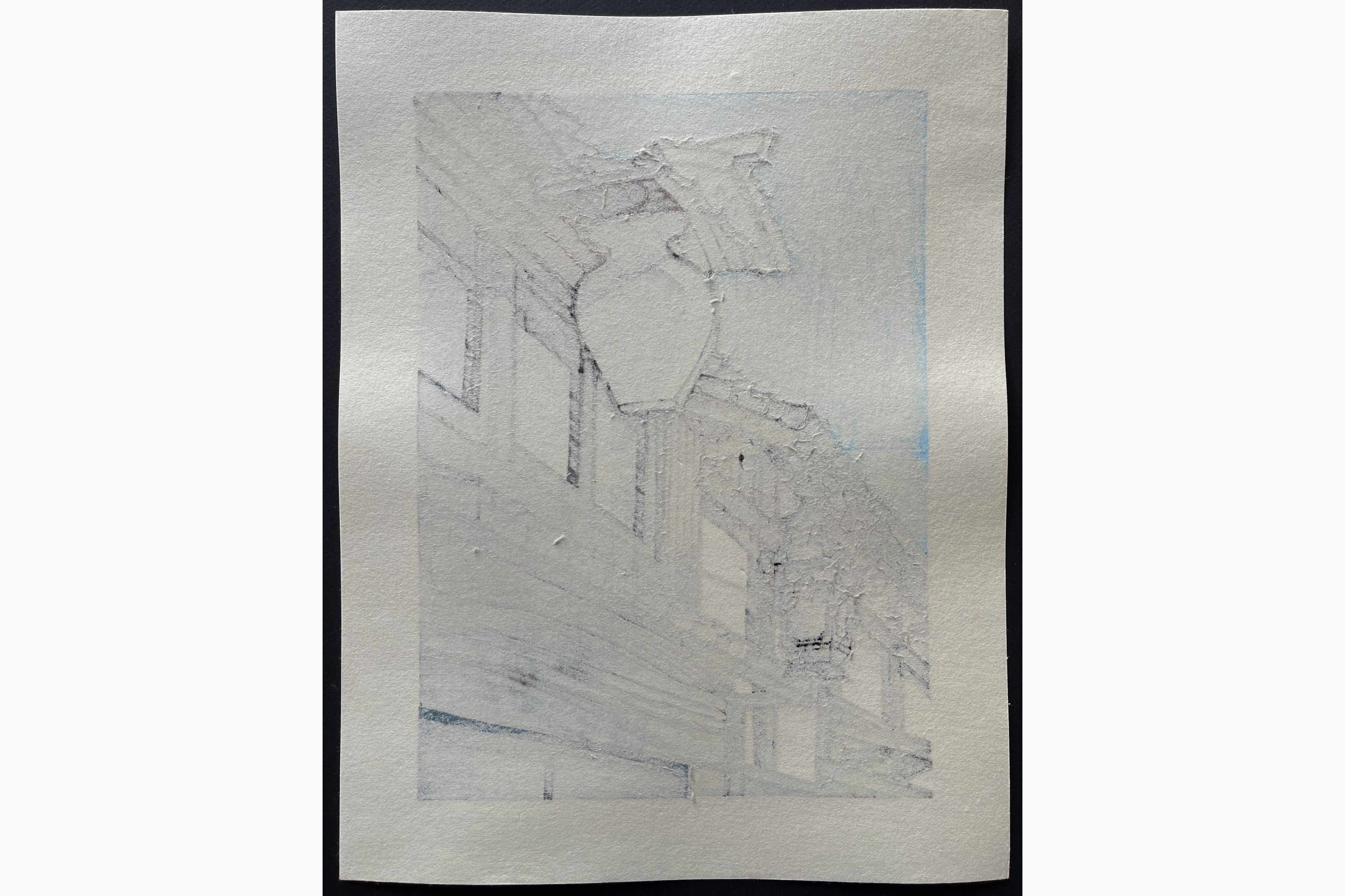 Japanese print - Nishijima Katsuyuki - Slightly Cold
