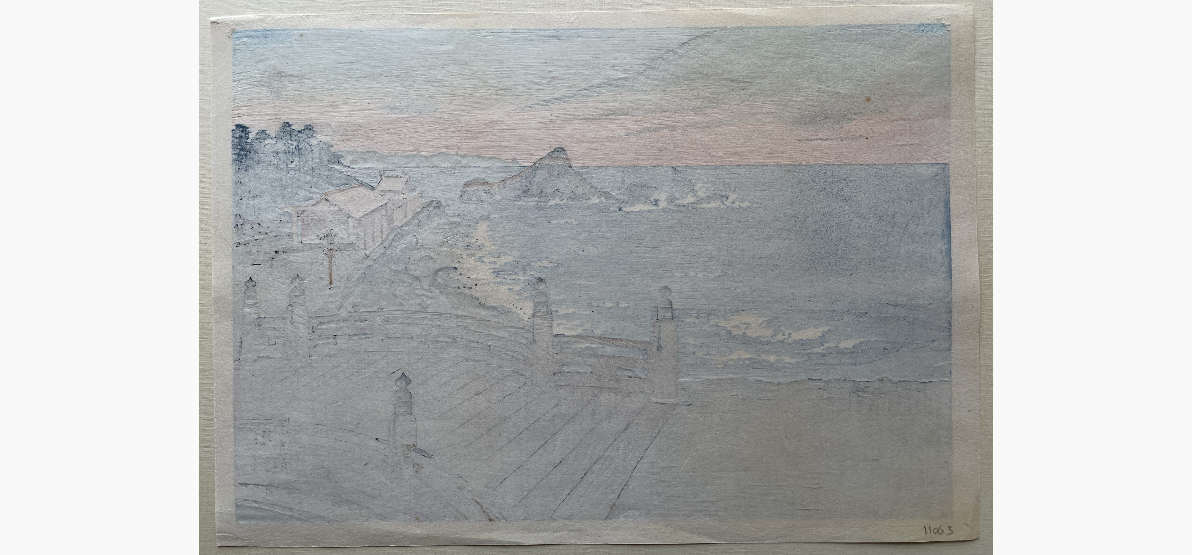 Japanese print - Tokuriki Tomikichiro - Ise Futami Bay