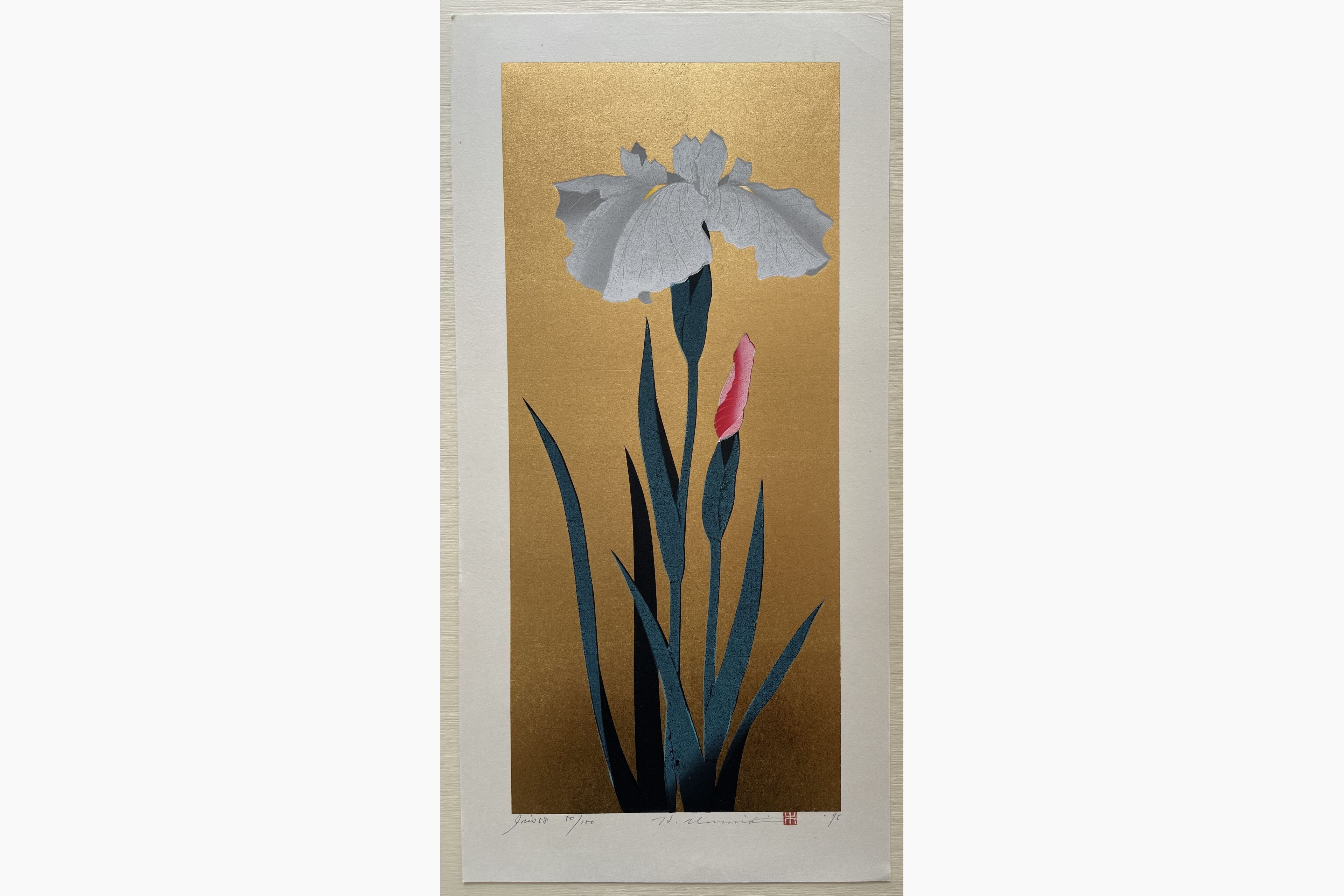Japanese woodblock print - Hajime Namiki - Iris 58