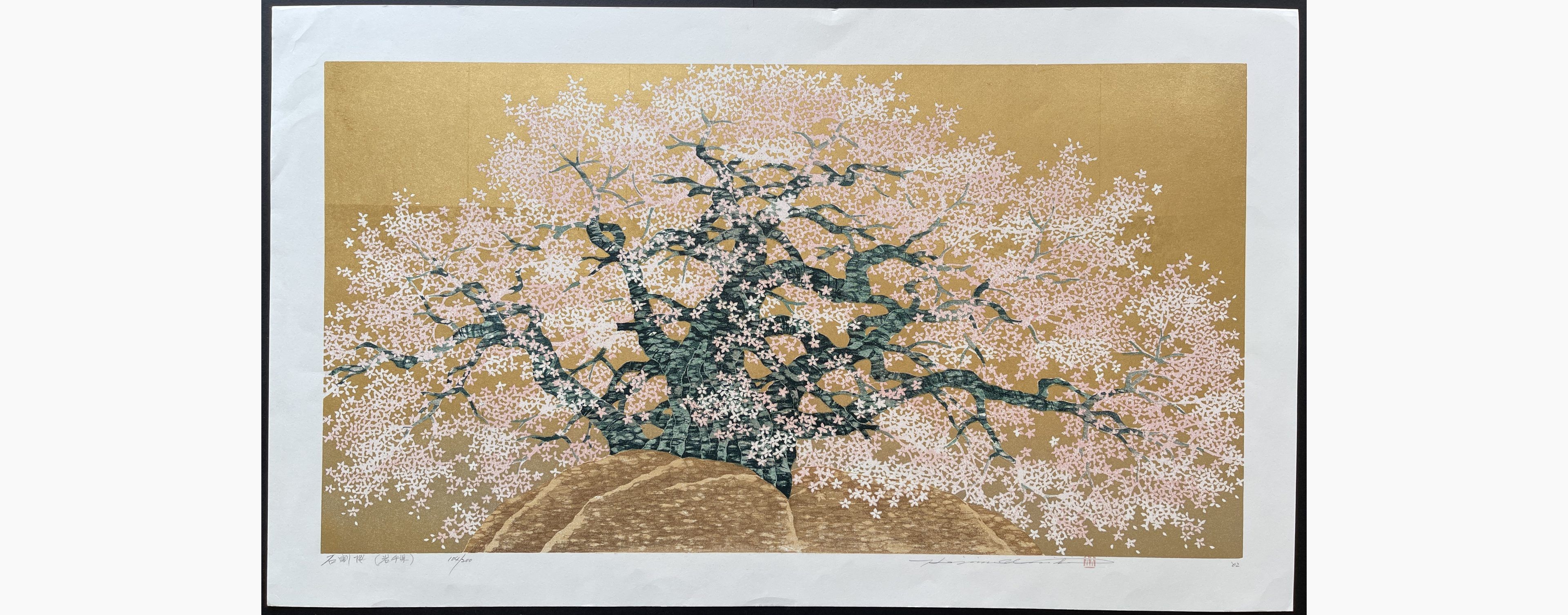 Japanese woodblock print - Hajime Namiki - Ishiwari-Sakura (Iwate)
