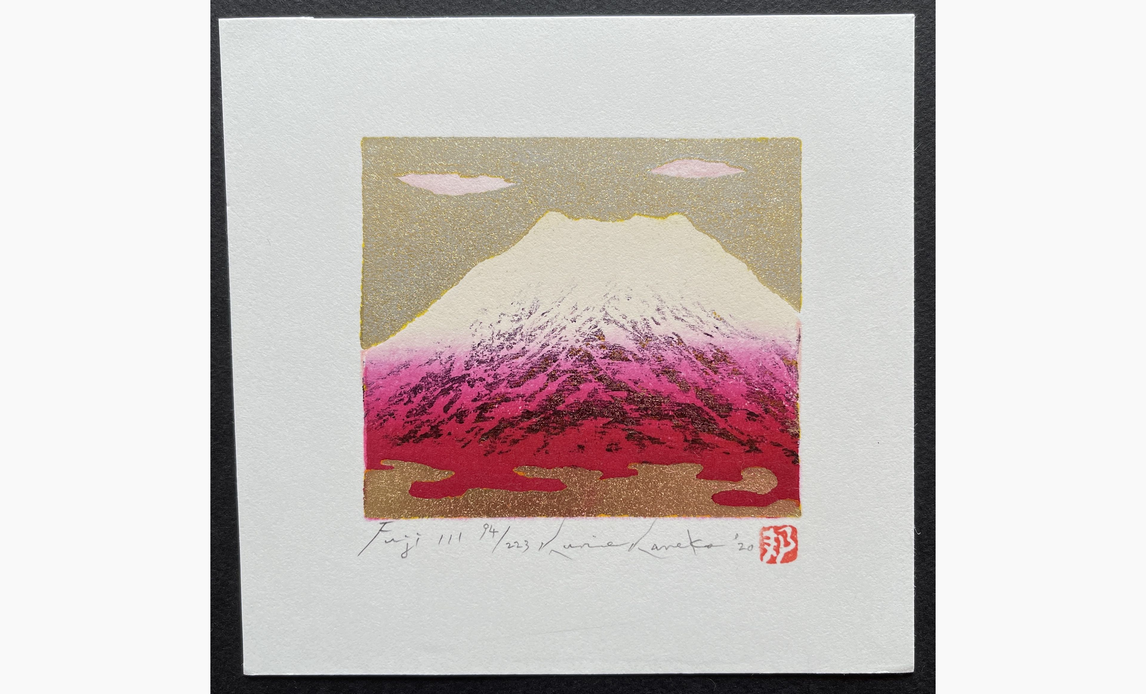 Japanese woodblock print - Kunio Kaneko - Fuji 111