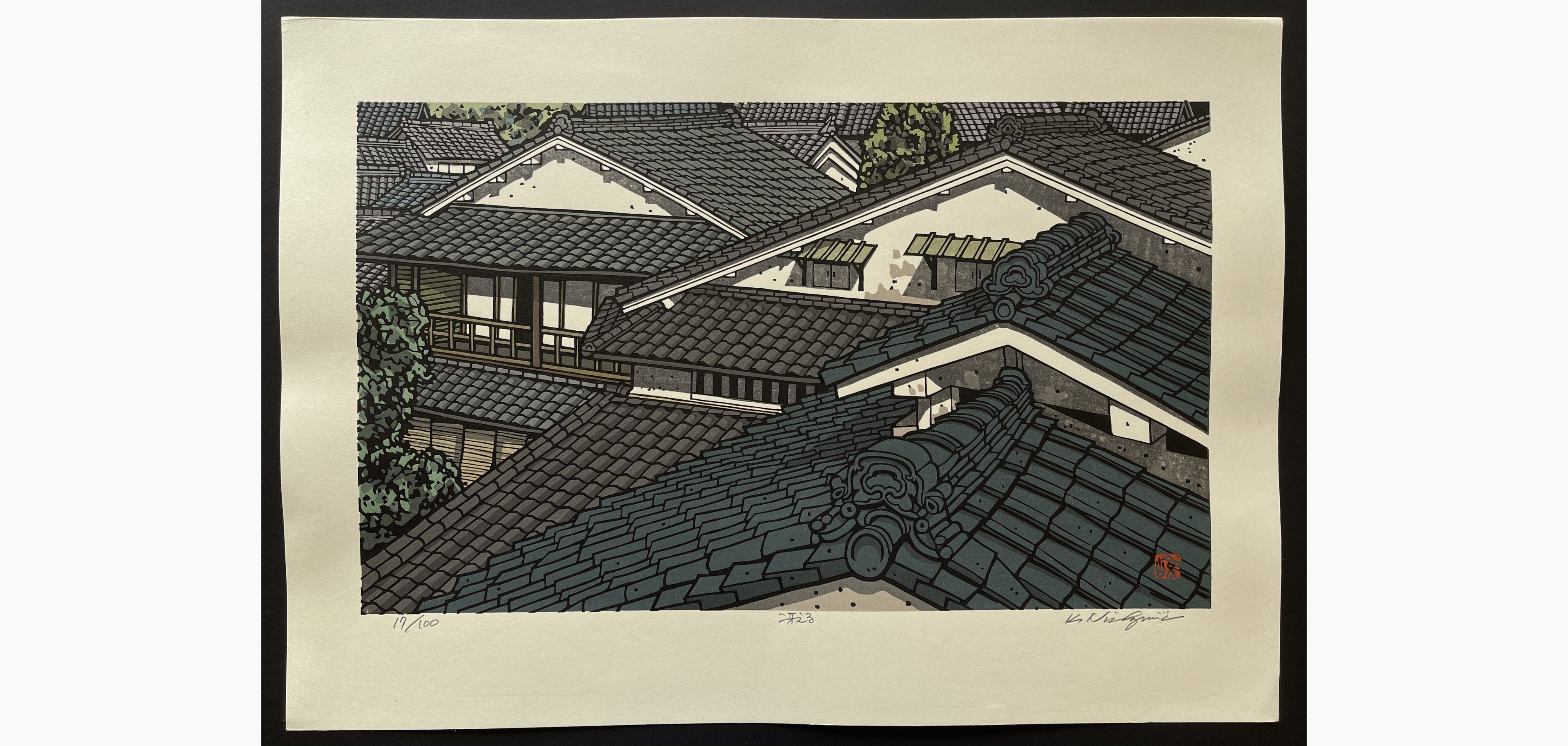 Japanese woodblock print - Nishijima Katsuyuki - Clear