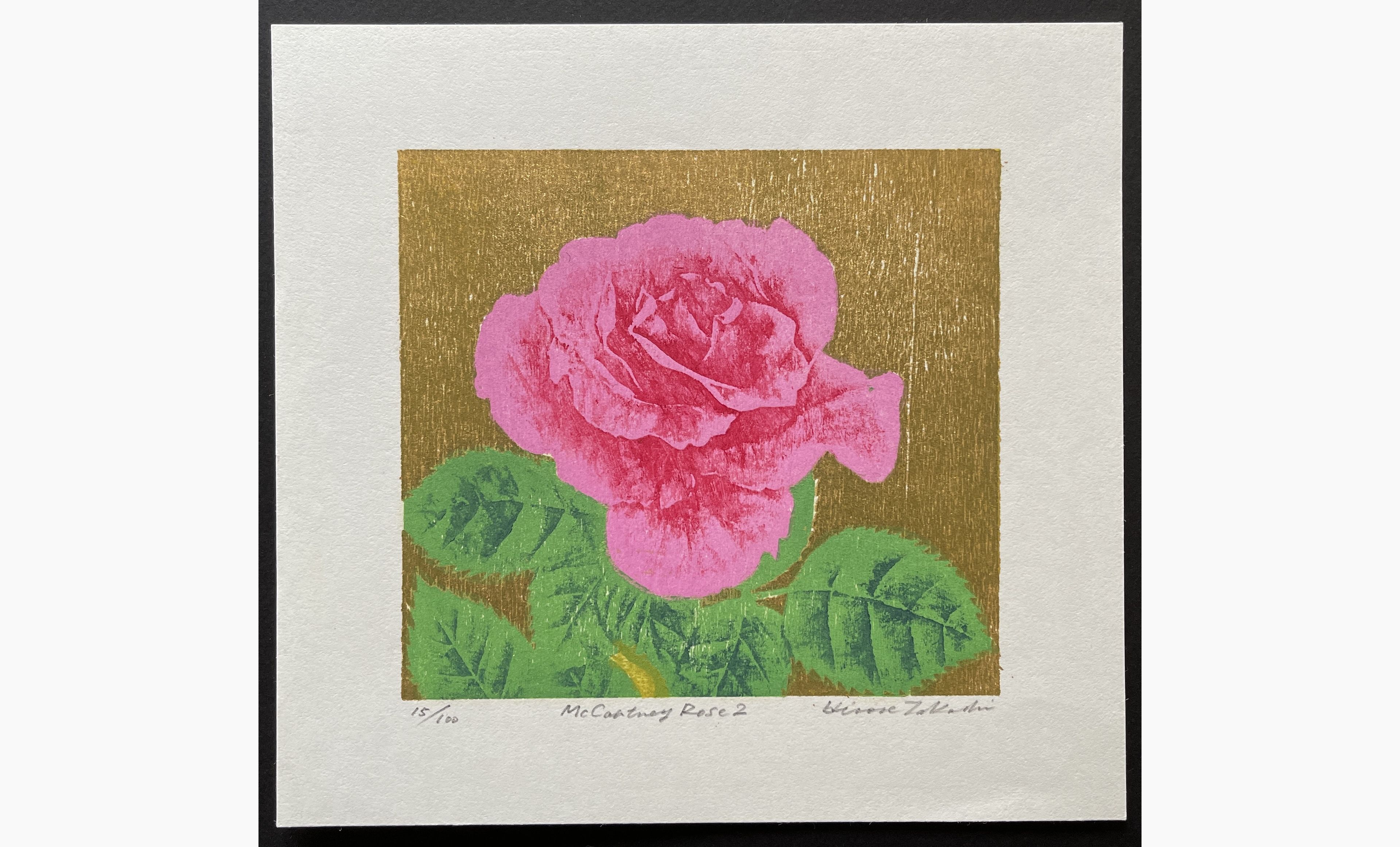 Japanese woodblock print - Takashi Hirose - McCartney Rose 2