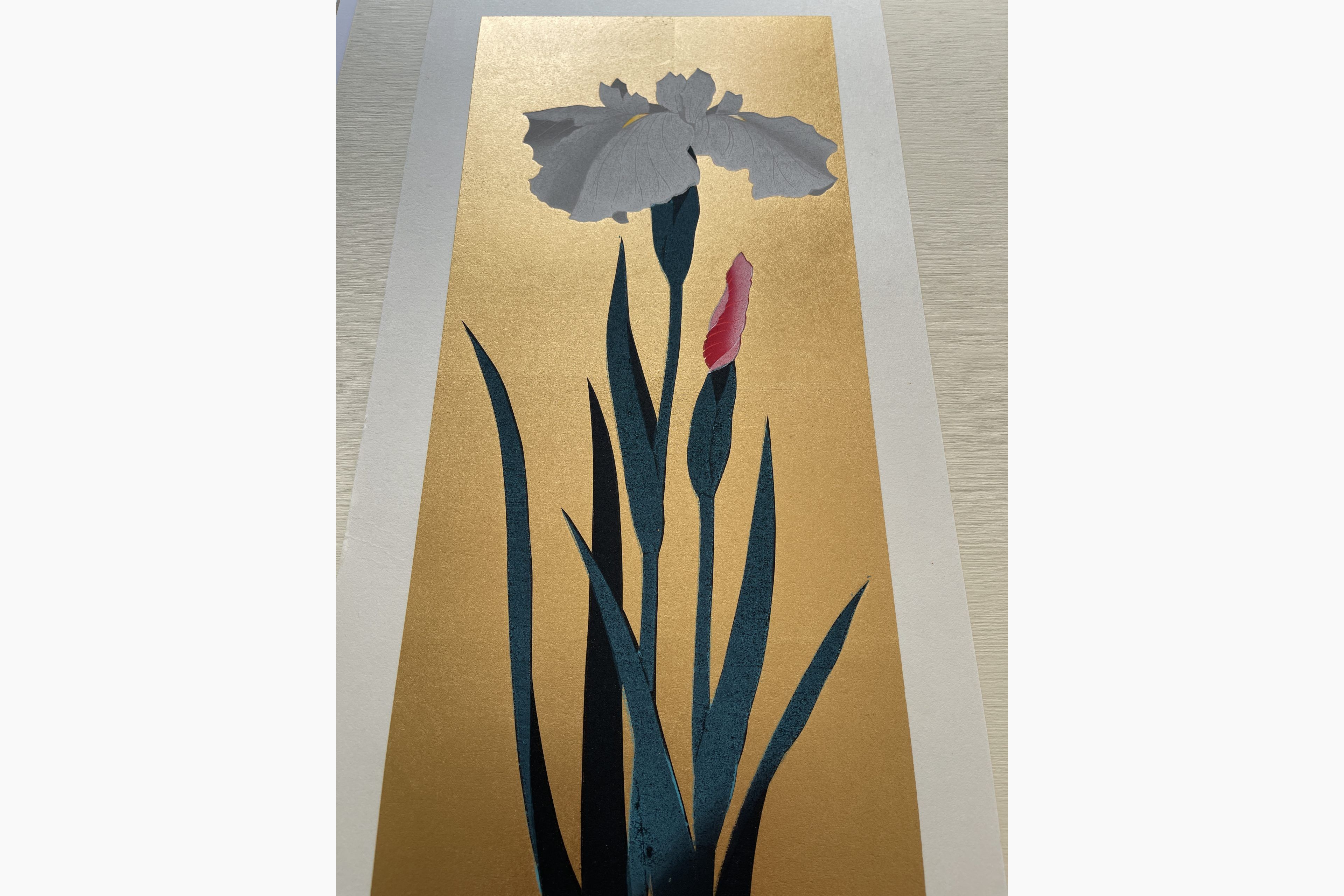 Japanese woodcut - Hajime Namiki - Iris 58