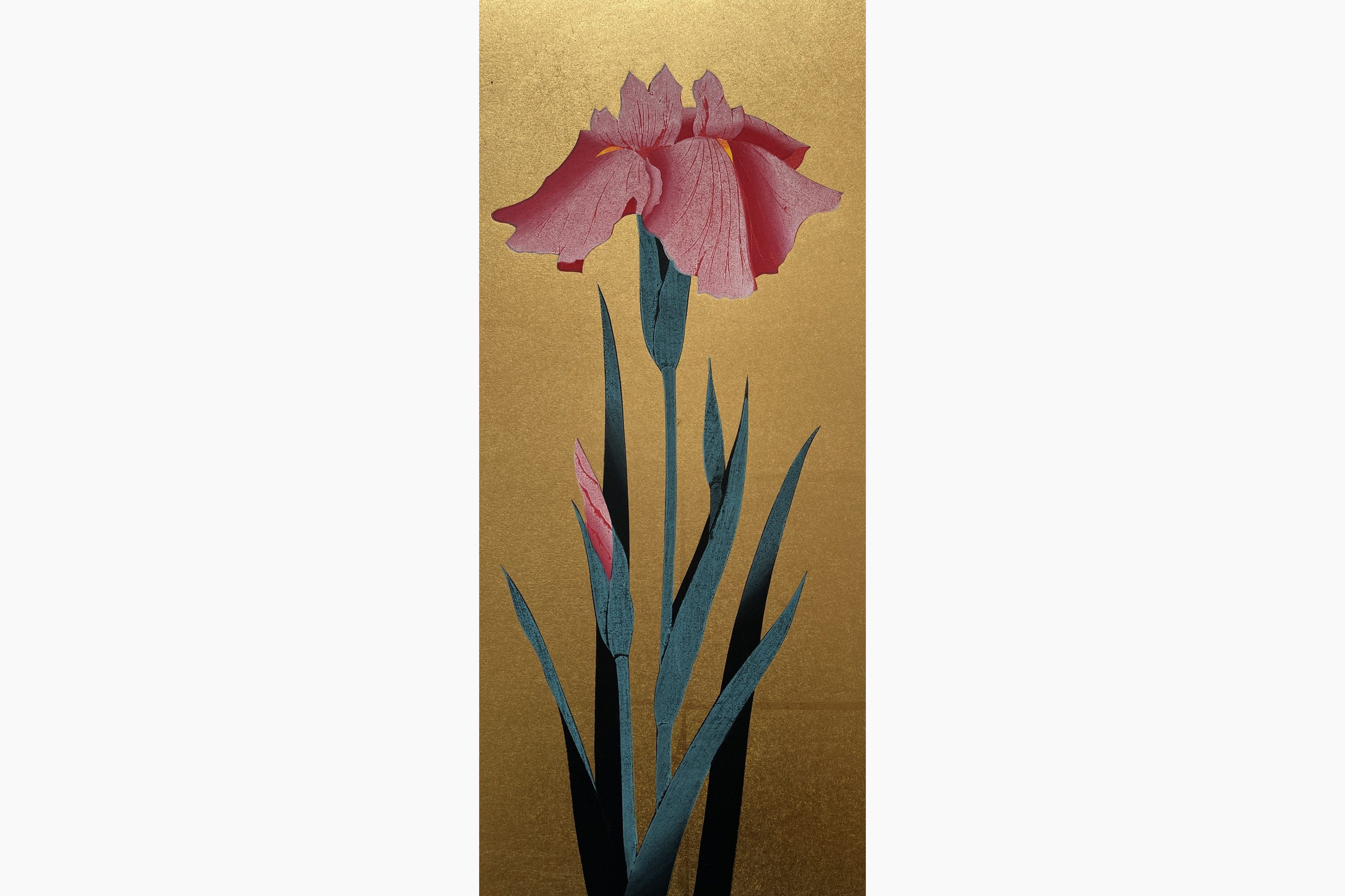 Original woodblock print - Hajime Namiki - Iris 51