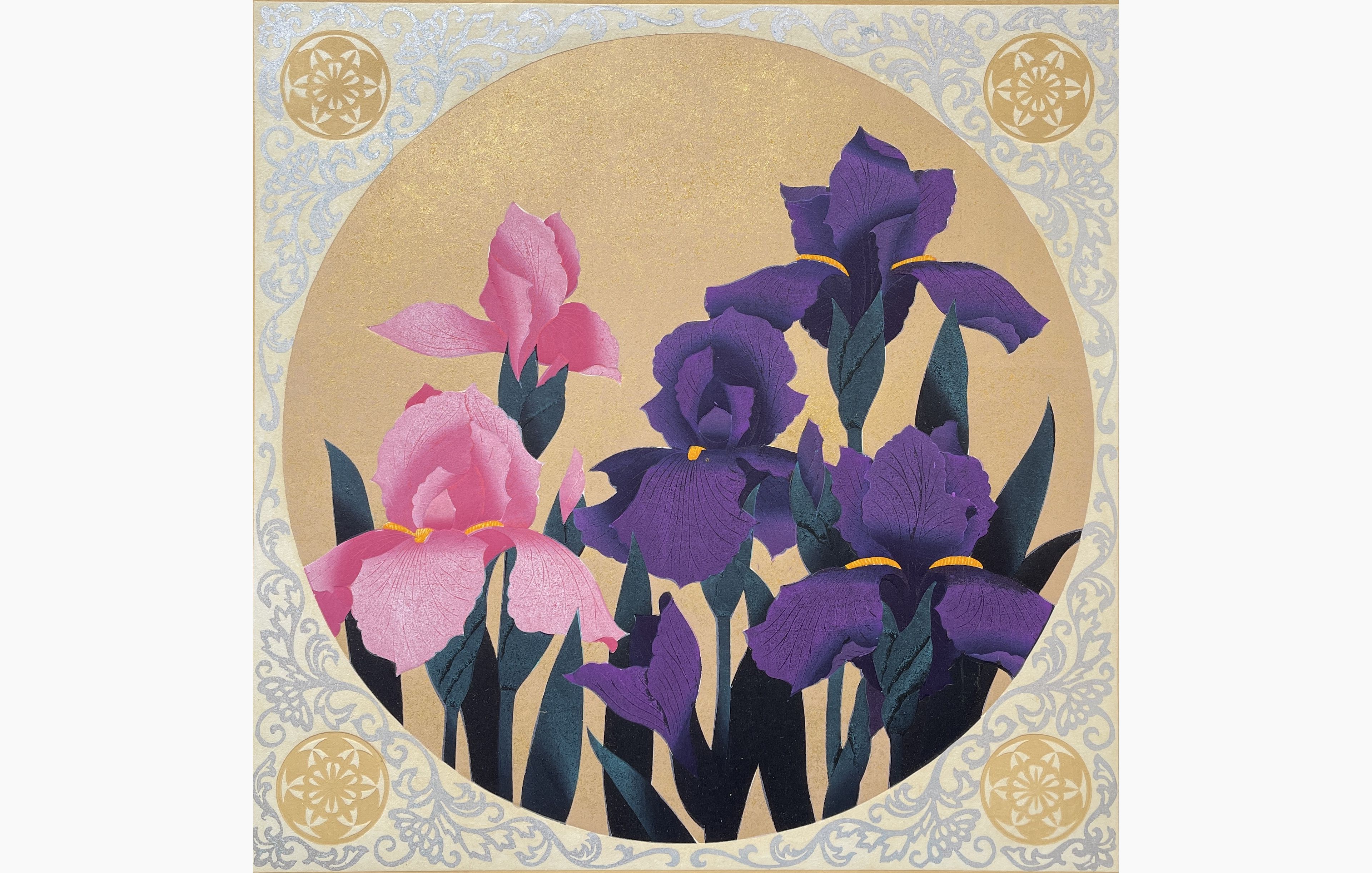 Original woodblock print - Hajime Namiki - Iris 72